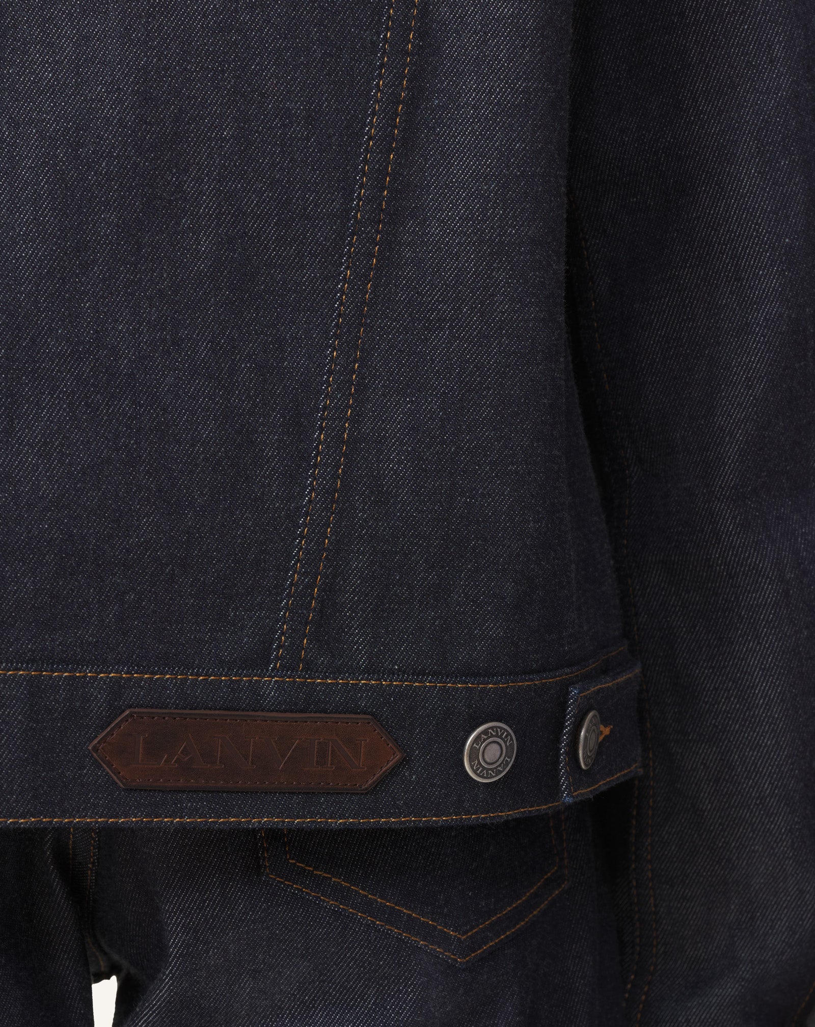 BLUE CLASSIC JACKET IN DENIM AND WOOL FLANNEL