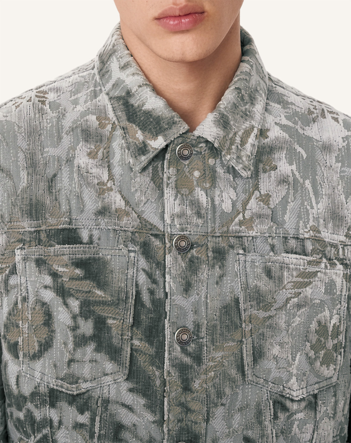 GREY BEVILACQUA JACKET IN PIGNA PATTERN