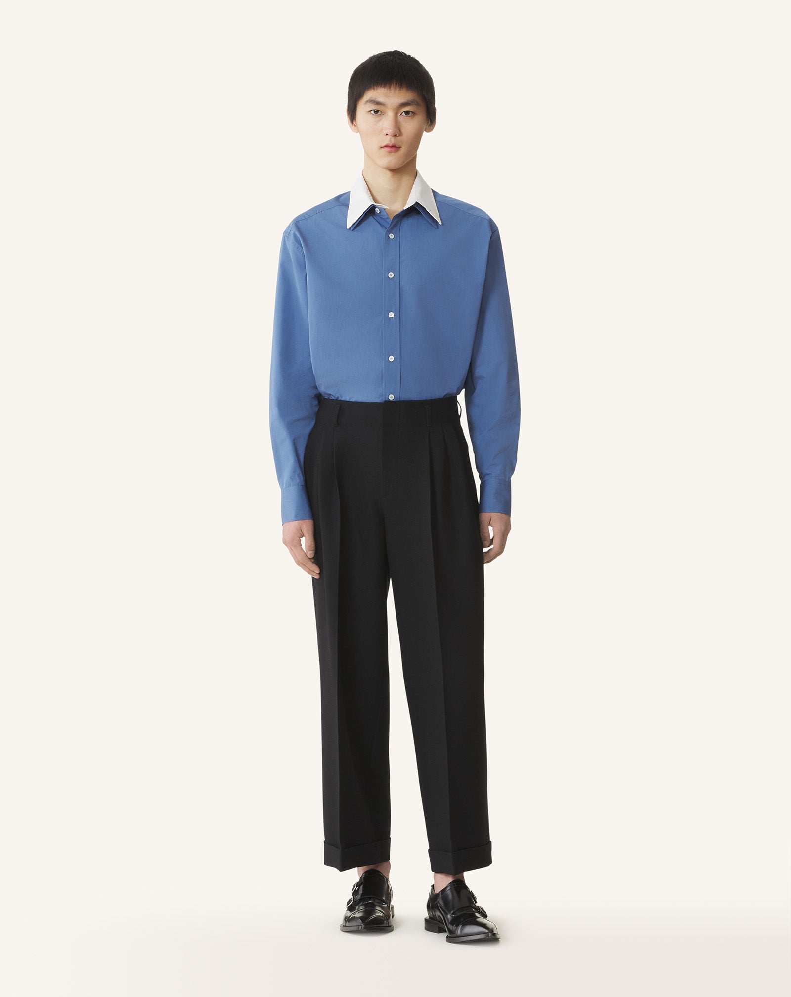 OVERSIZED STRIPED COTTON POPLIN SHIRT