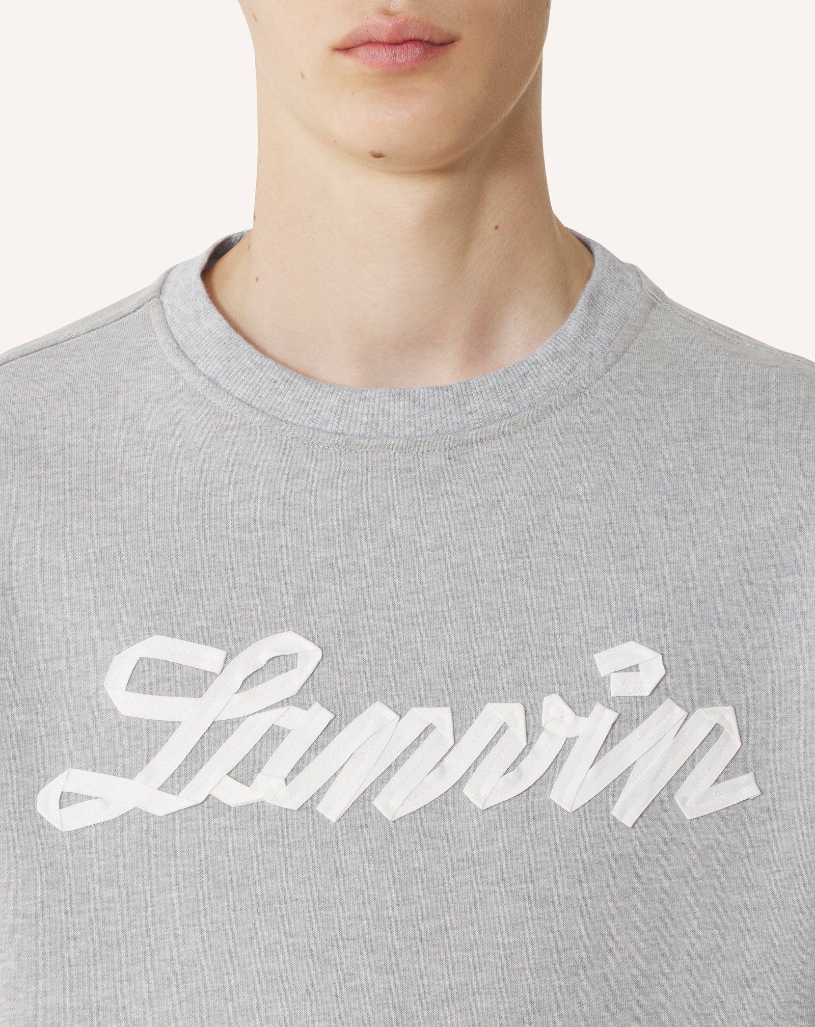 GREY LANVIN RIBBON SWEATSHIRT