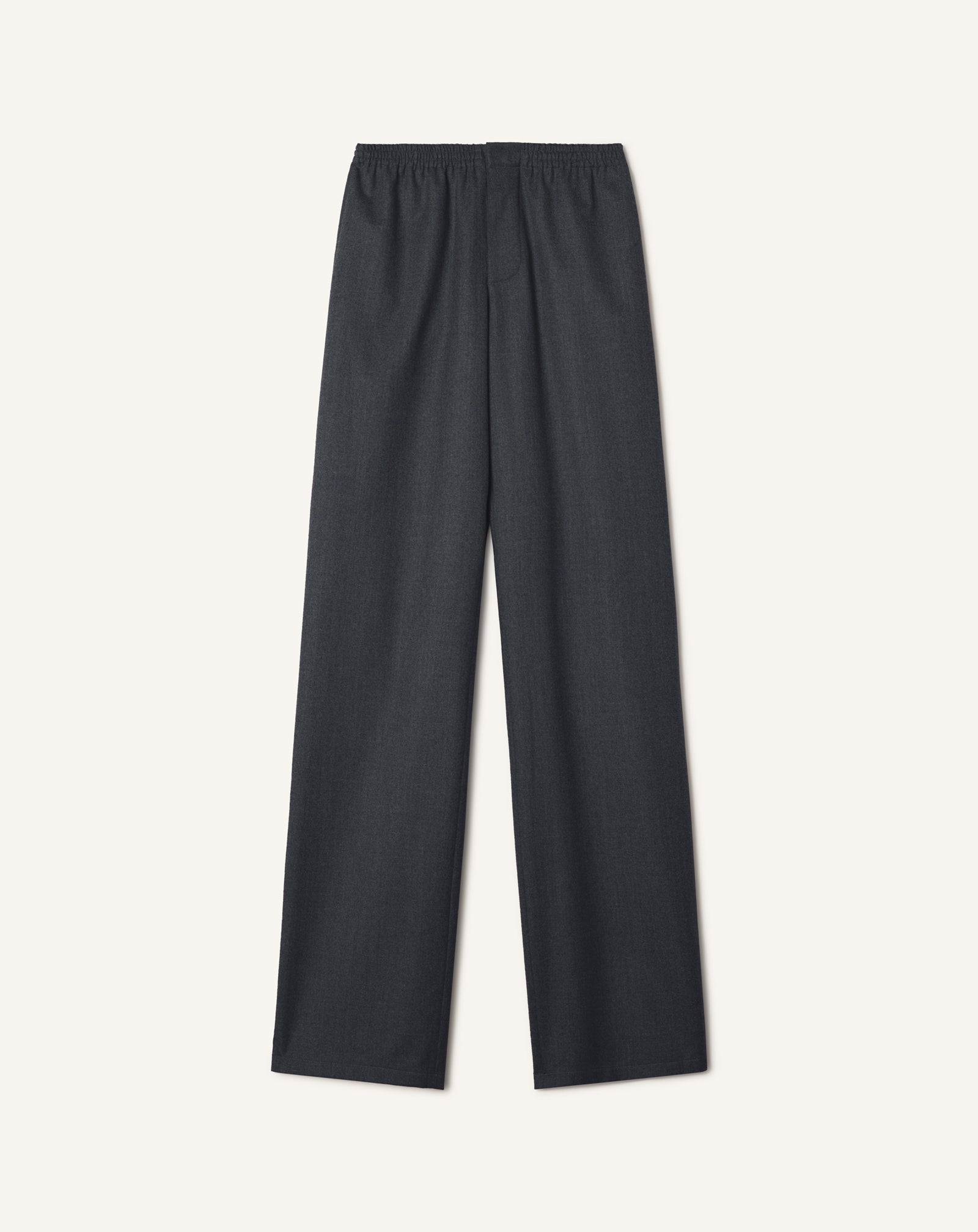 PANTALON FLUIDE EN FLANELLE DE LAINE