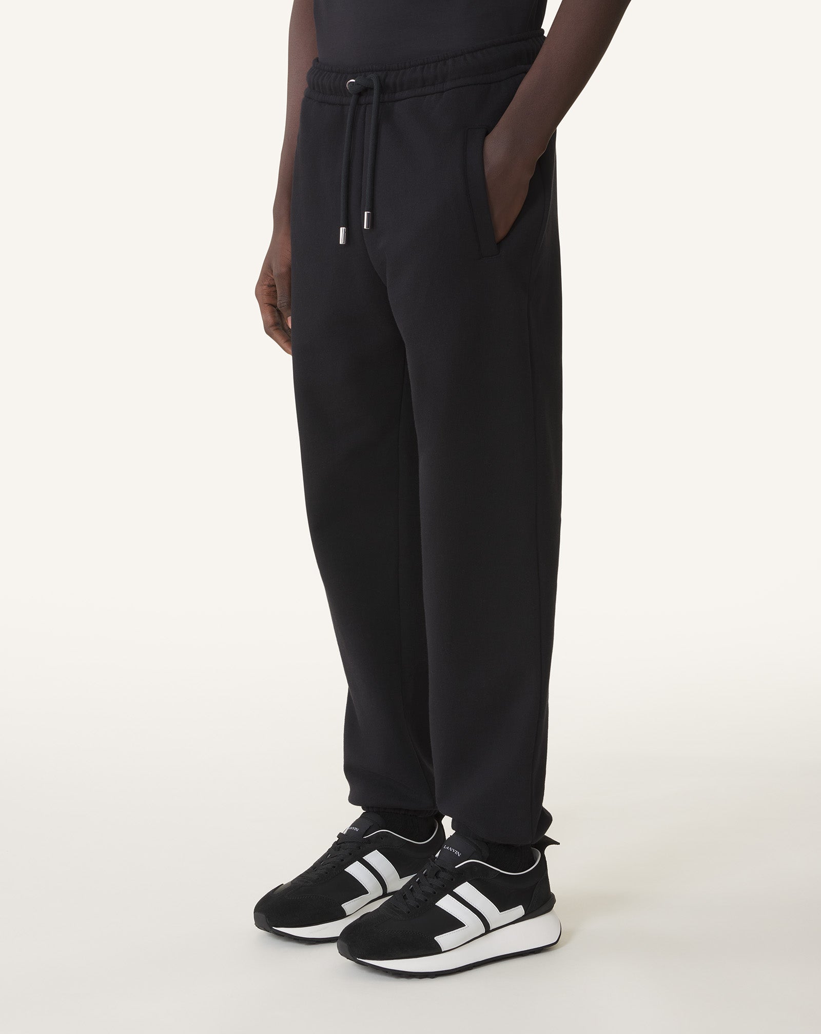 PANTALON DE JOGGING EN COTON NOIR