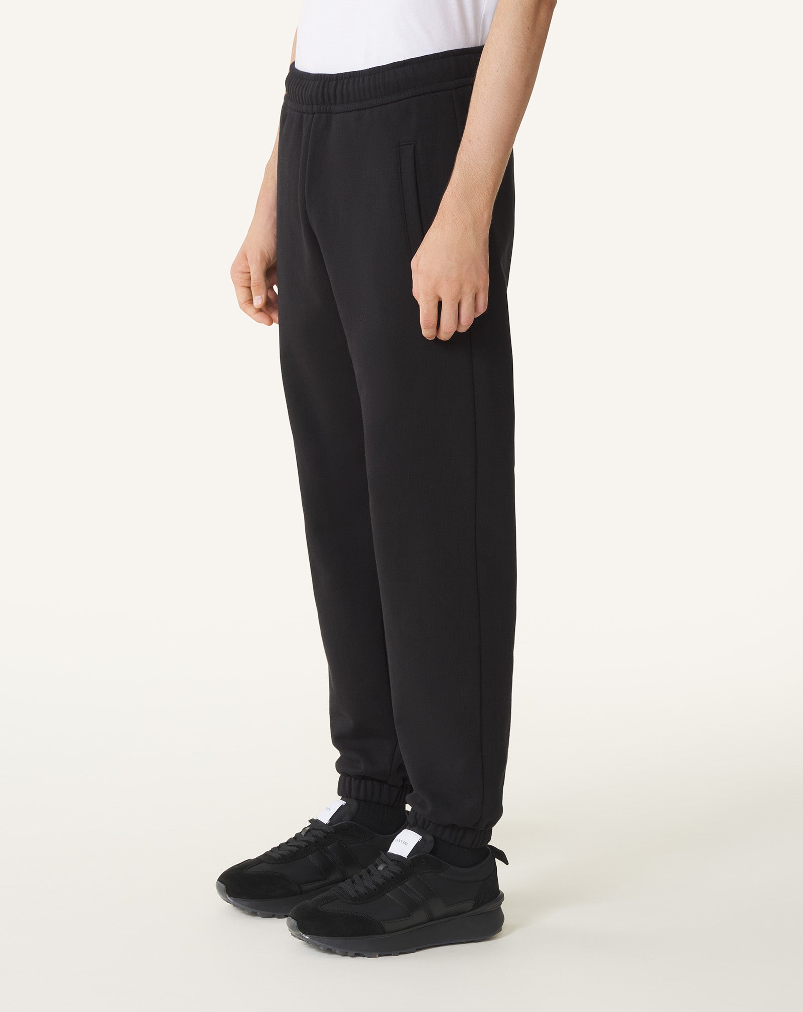 BLACK URBAN CURB JOGGING PANTS