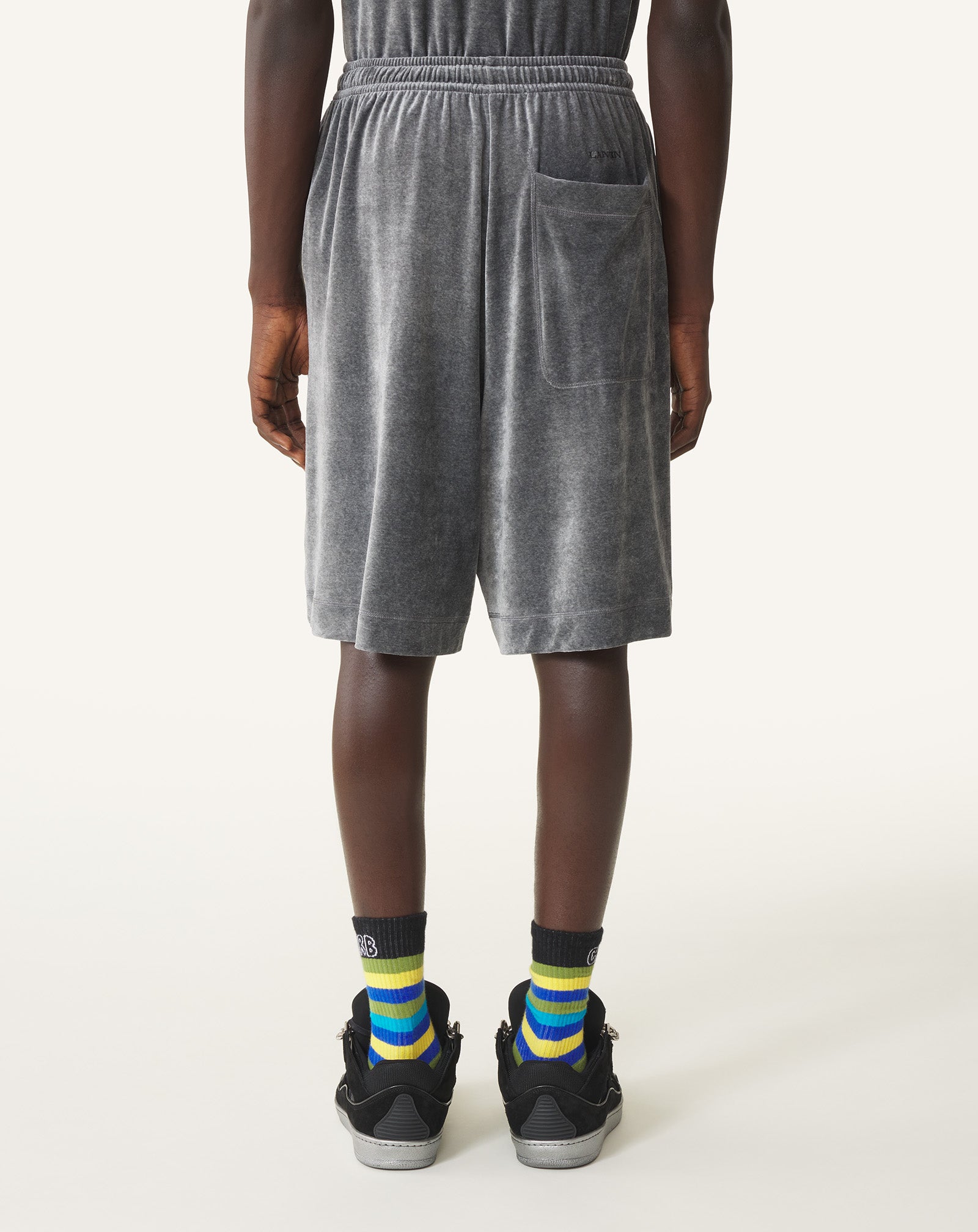 VELVET BERMUDA SHORTS