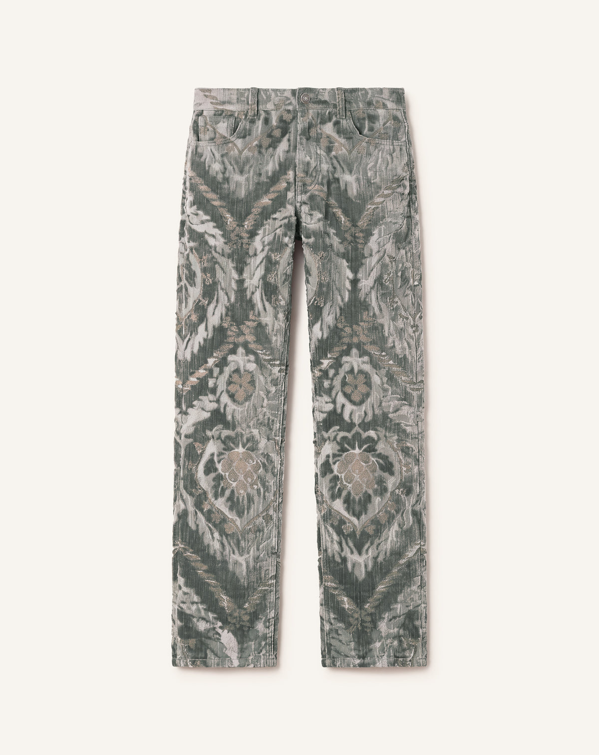 BEVILACQUA STRAIGHT-LEG TROUSERS IN PIGNA PATTERN