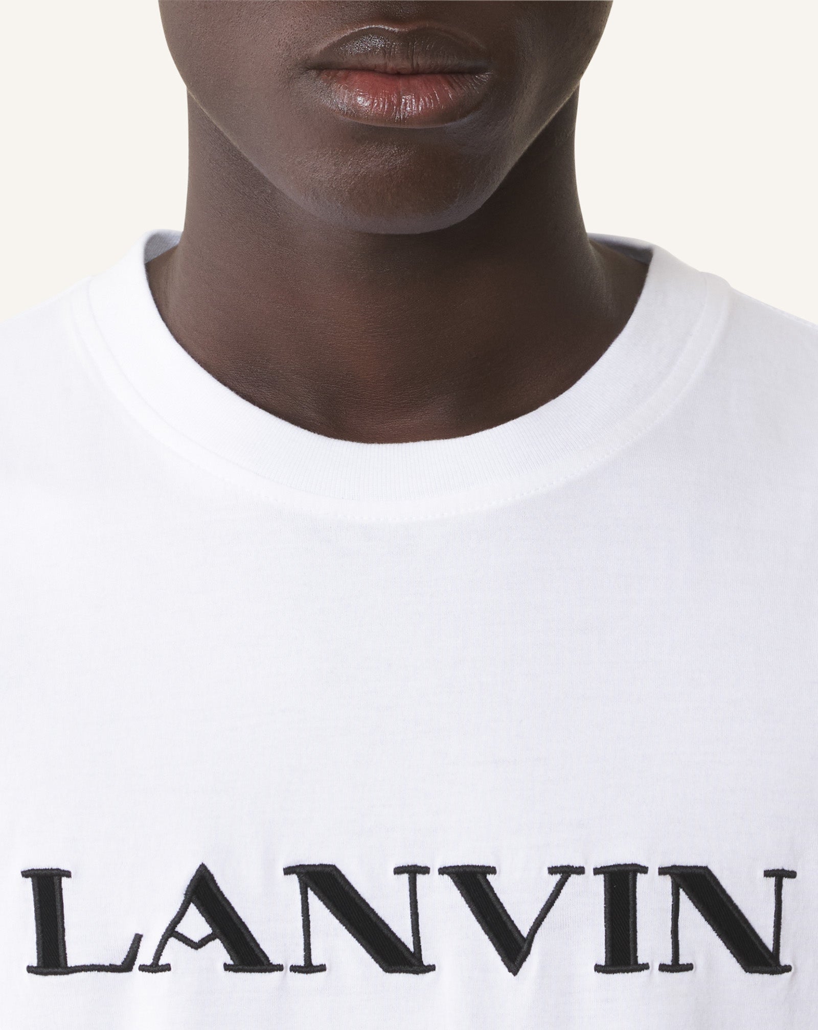 T-SHIRT BRODÉ LANVIN EN COTON