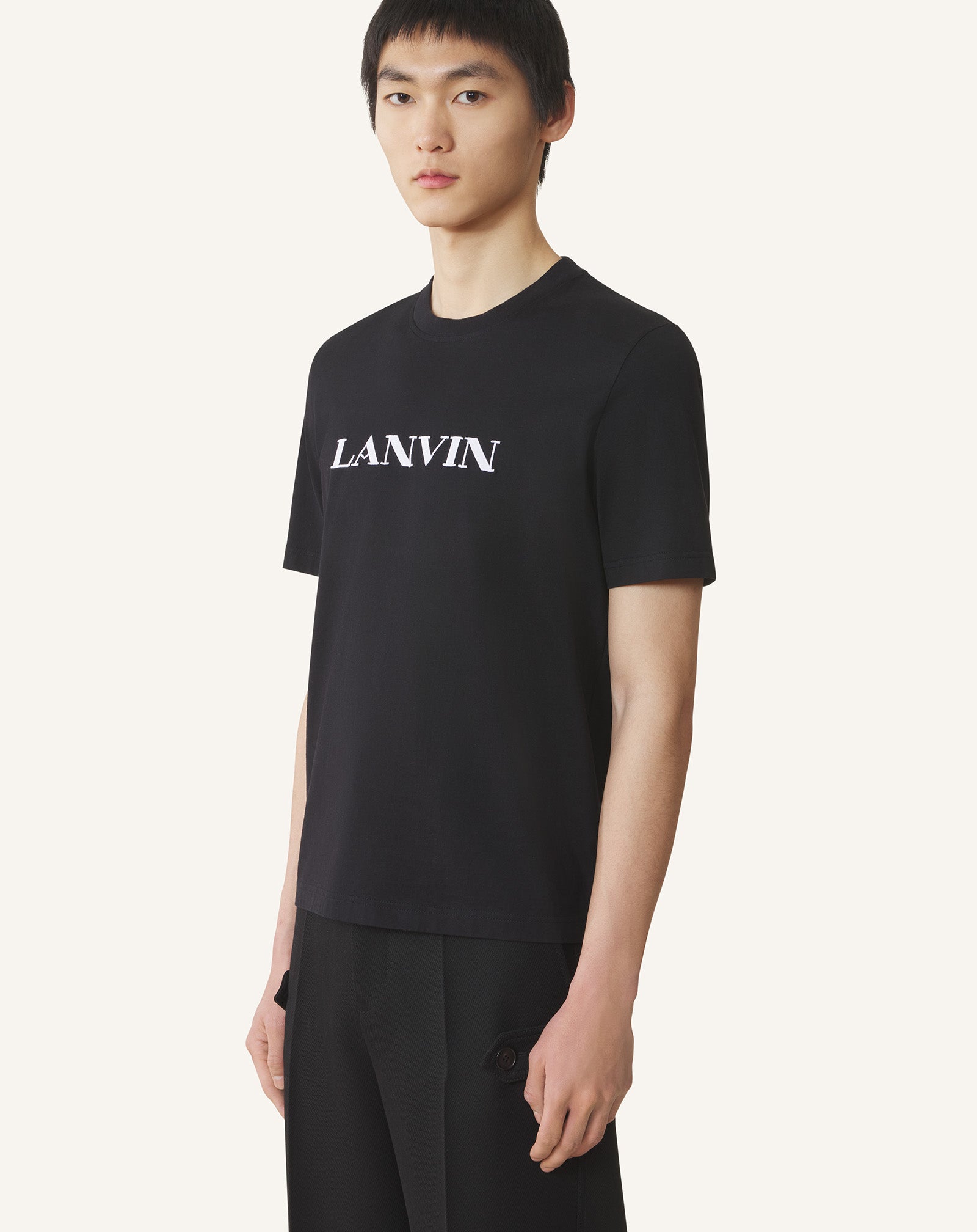 T-SHIRT BRODÉ LANVIN EN COTON