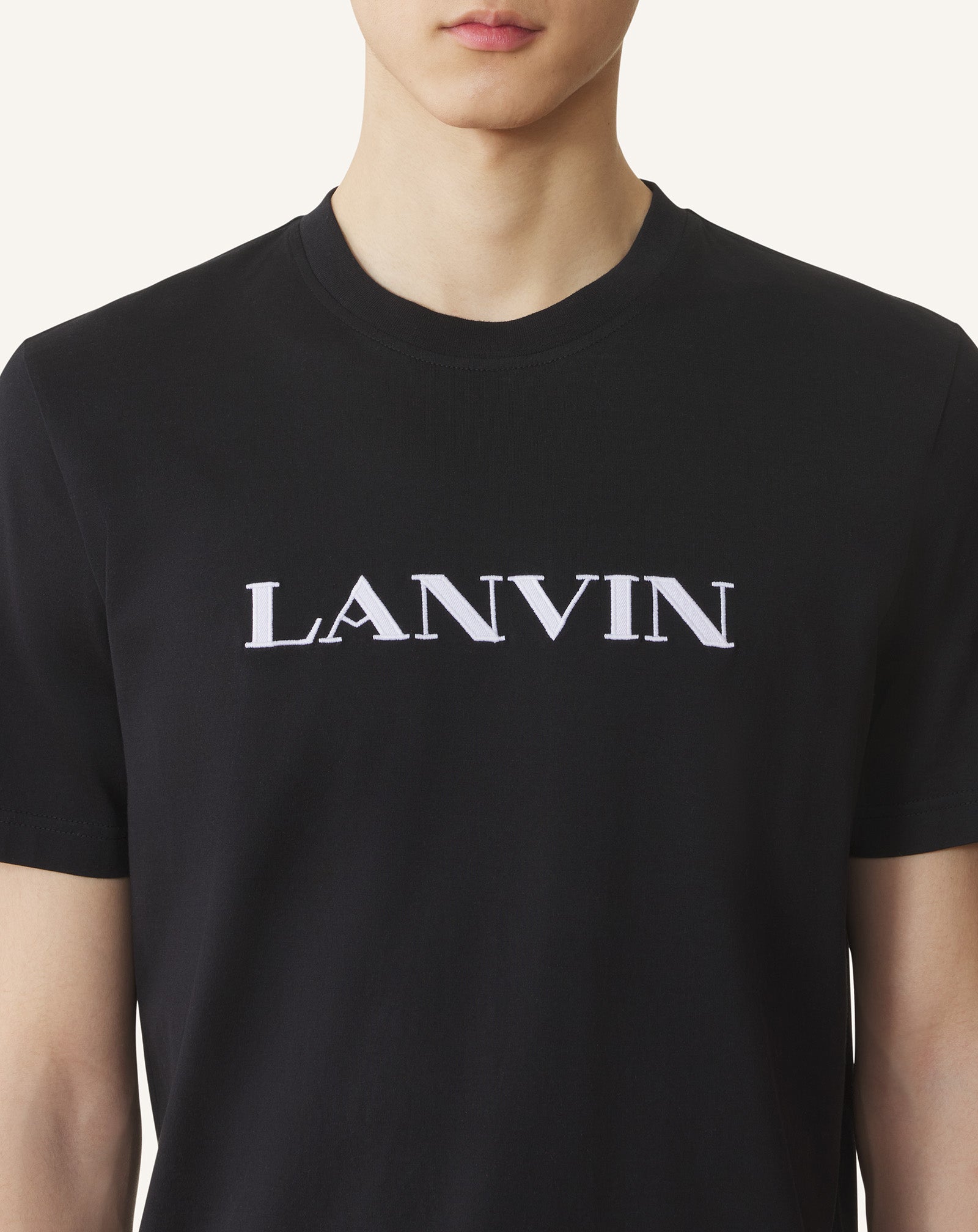 T-SHIRT BRODÉ LANVIN EN COTON