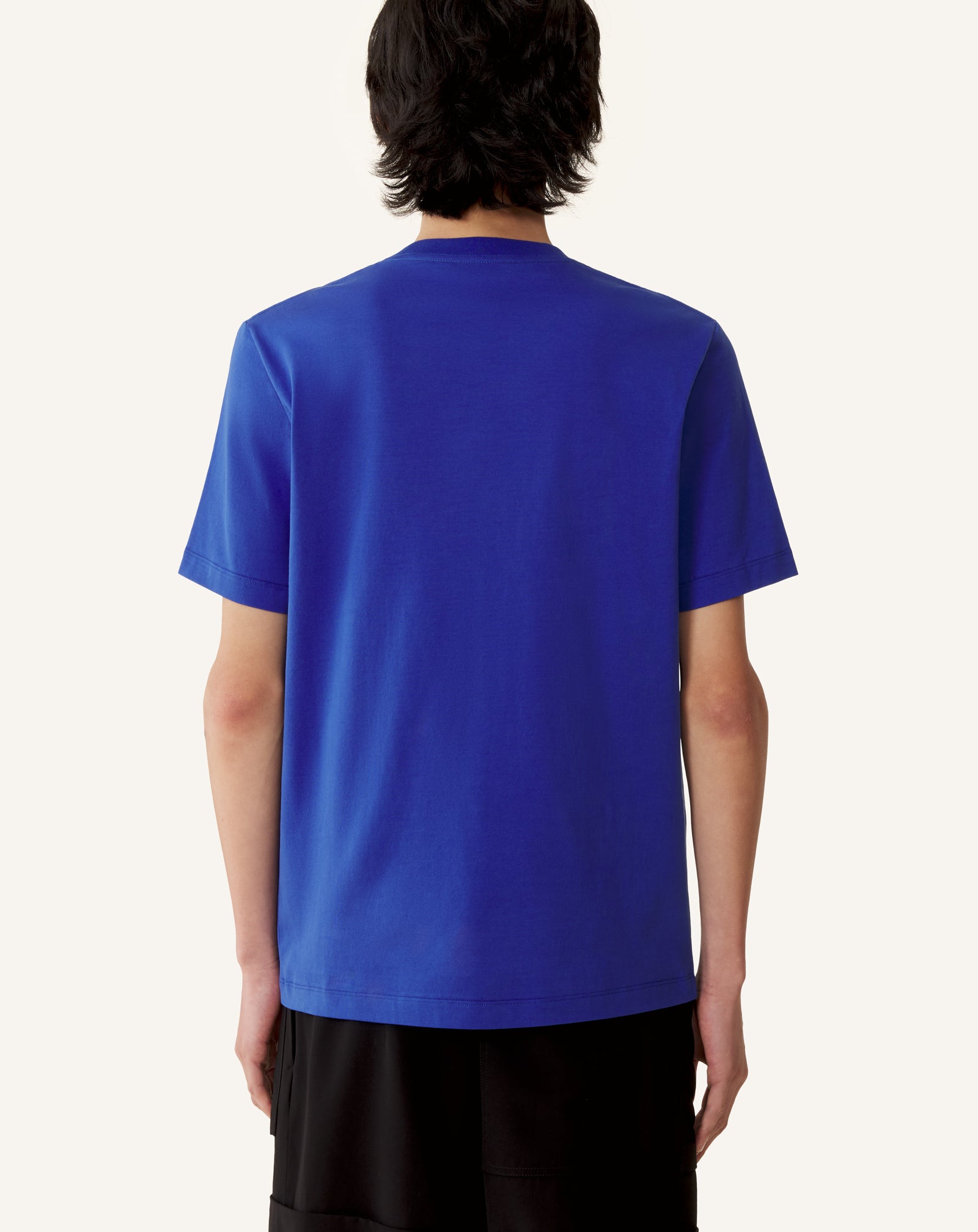 T-SHIRT IMPRIMÉ SIGNATURE LANVIN BLEU