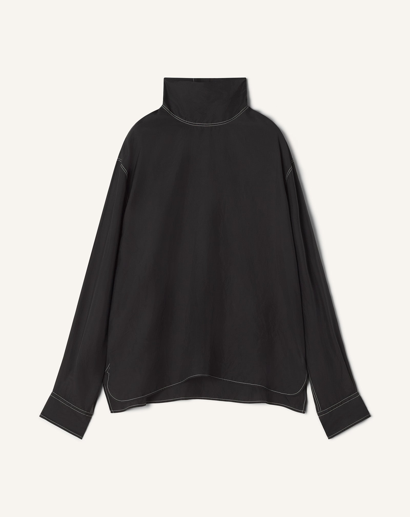 SILK HIGH NECK TOP