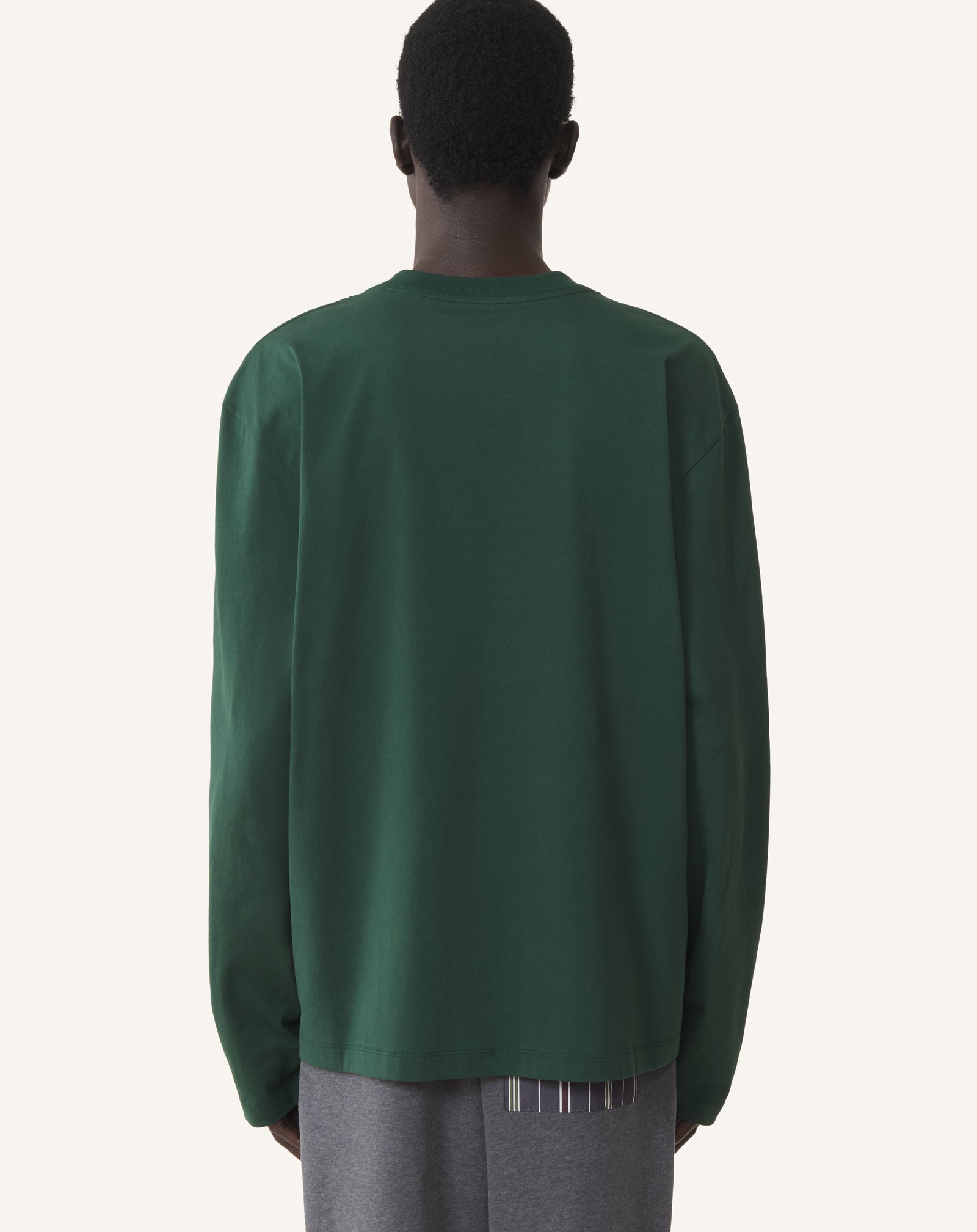 T-SHIRT MANCHES LONGUES FLOQUÉ LA MÈRE ET L'ENFANT EN COTON VERT