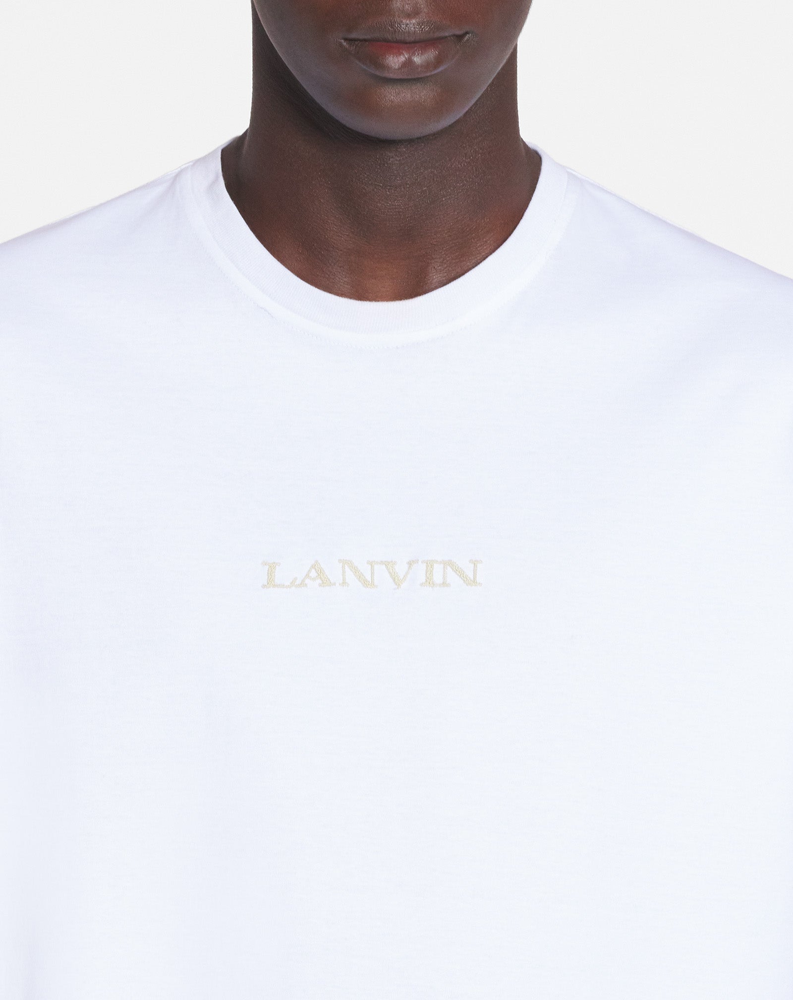 T-SHIRT BRODÉ LANVIN BLANC
