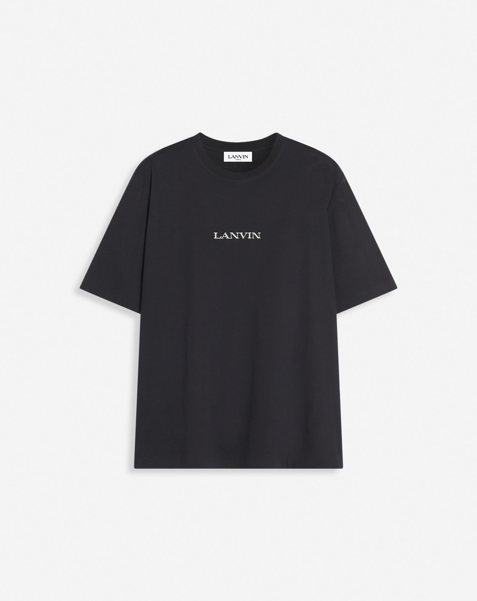 Black Lanvin Embroidered T-shirt | Lanvin