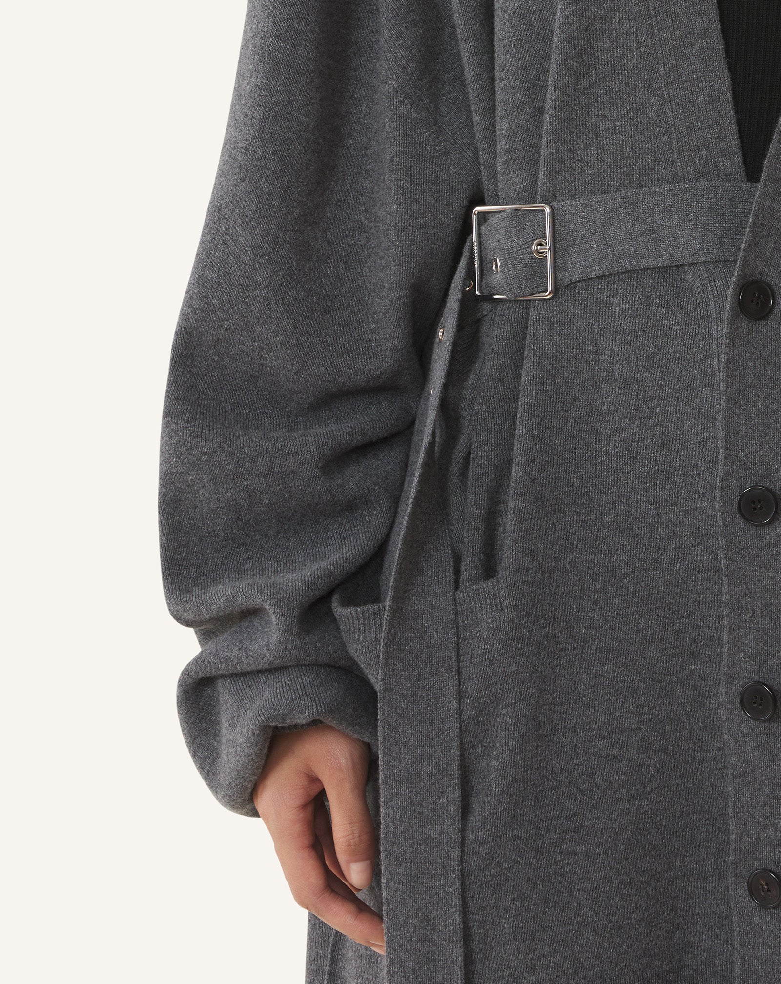 WOOL AND CASHMERE OVERSIZED CARDIGAN