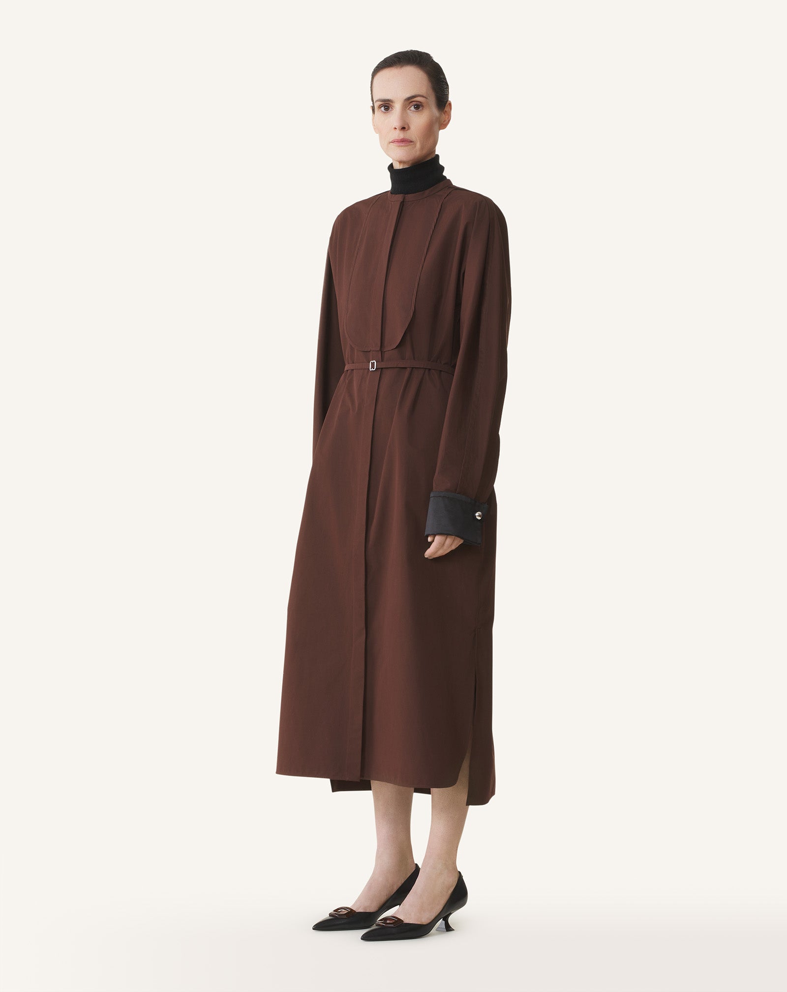 SHIRT DRESS IN COTTON POPELIN