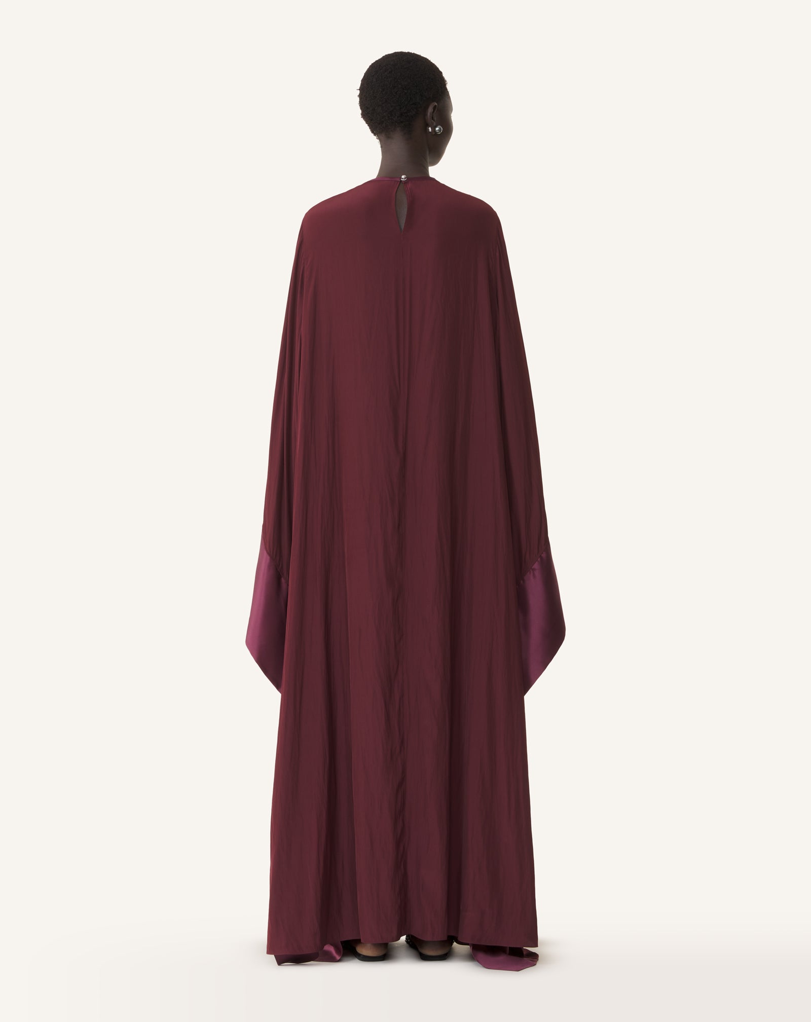 ROBE AMPLE LONGUE EN CHARMEUSE