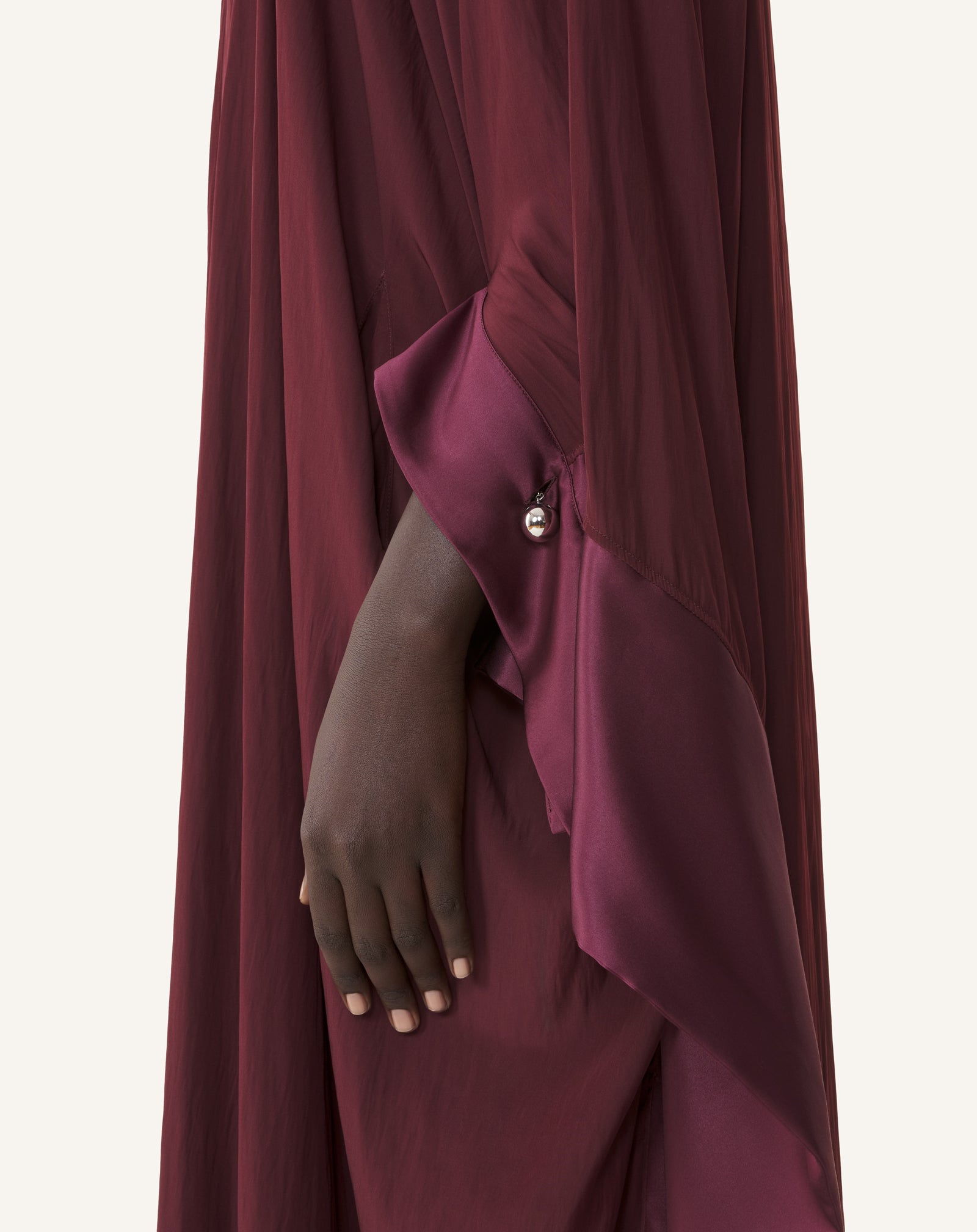 ROBE AMPLE LONGUE EN CHARMEUSE