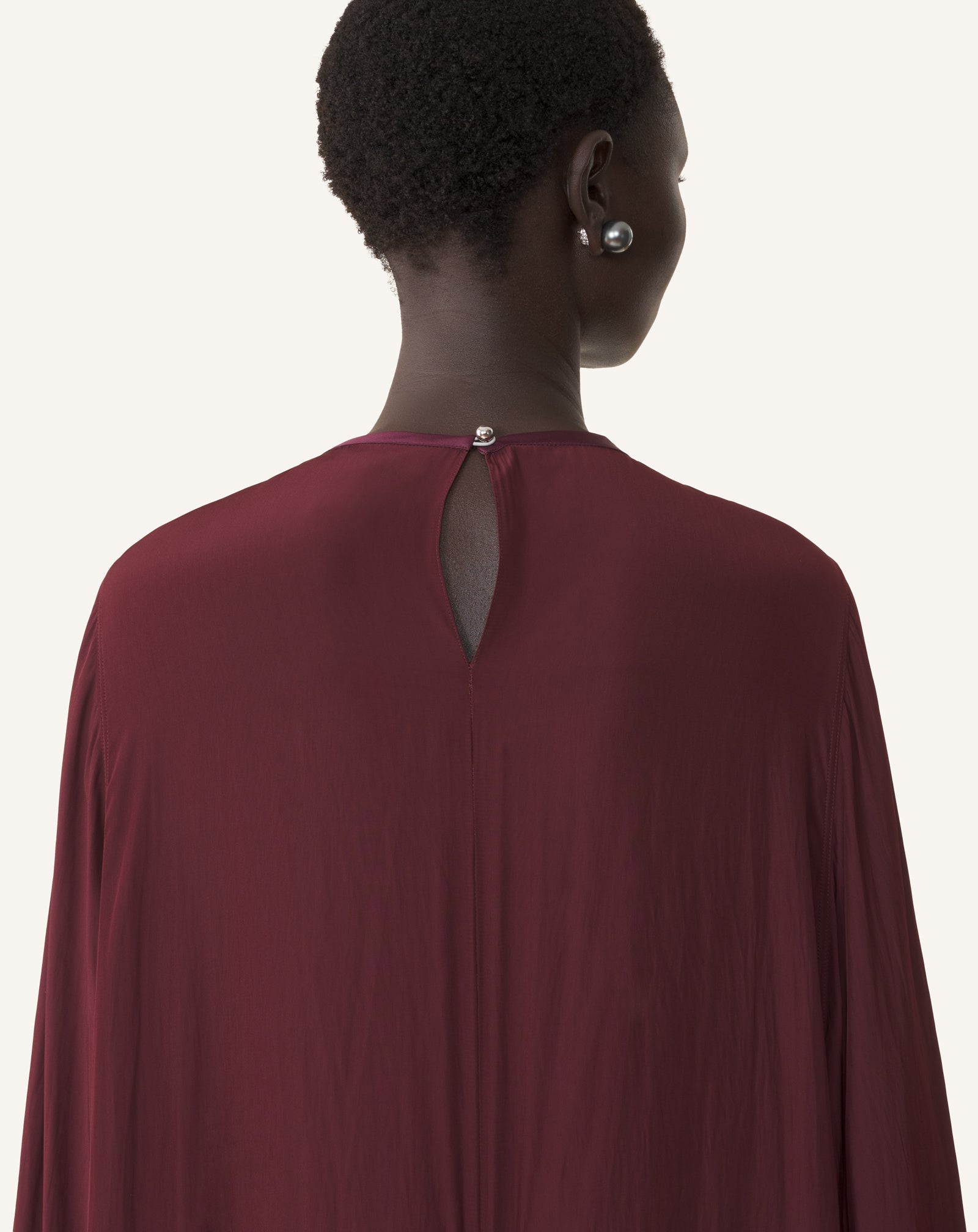 ROBE AMPLE LONGUE EN CHARMEUSE