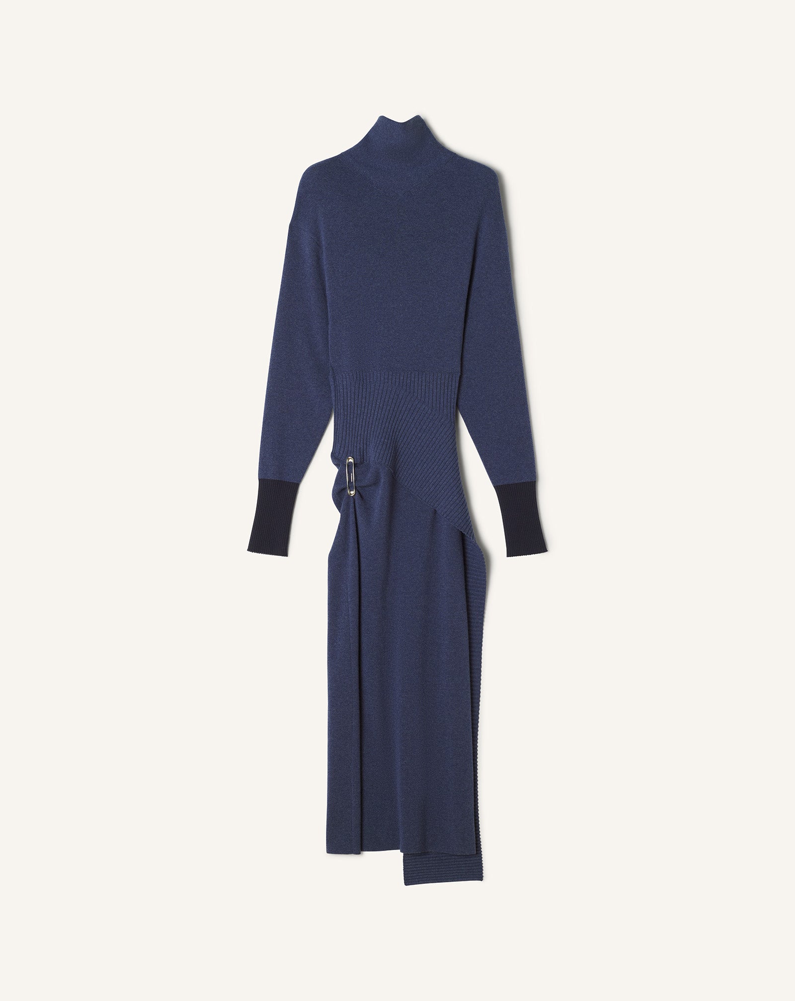 Blue Wool And Cashmere Midi Dress | Lanvin