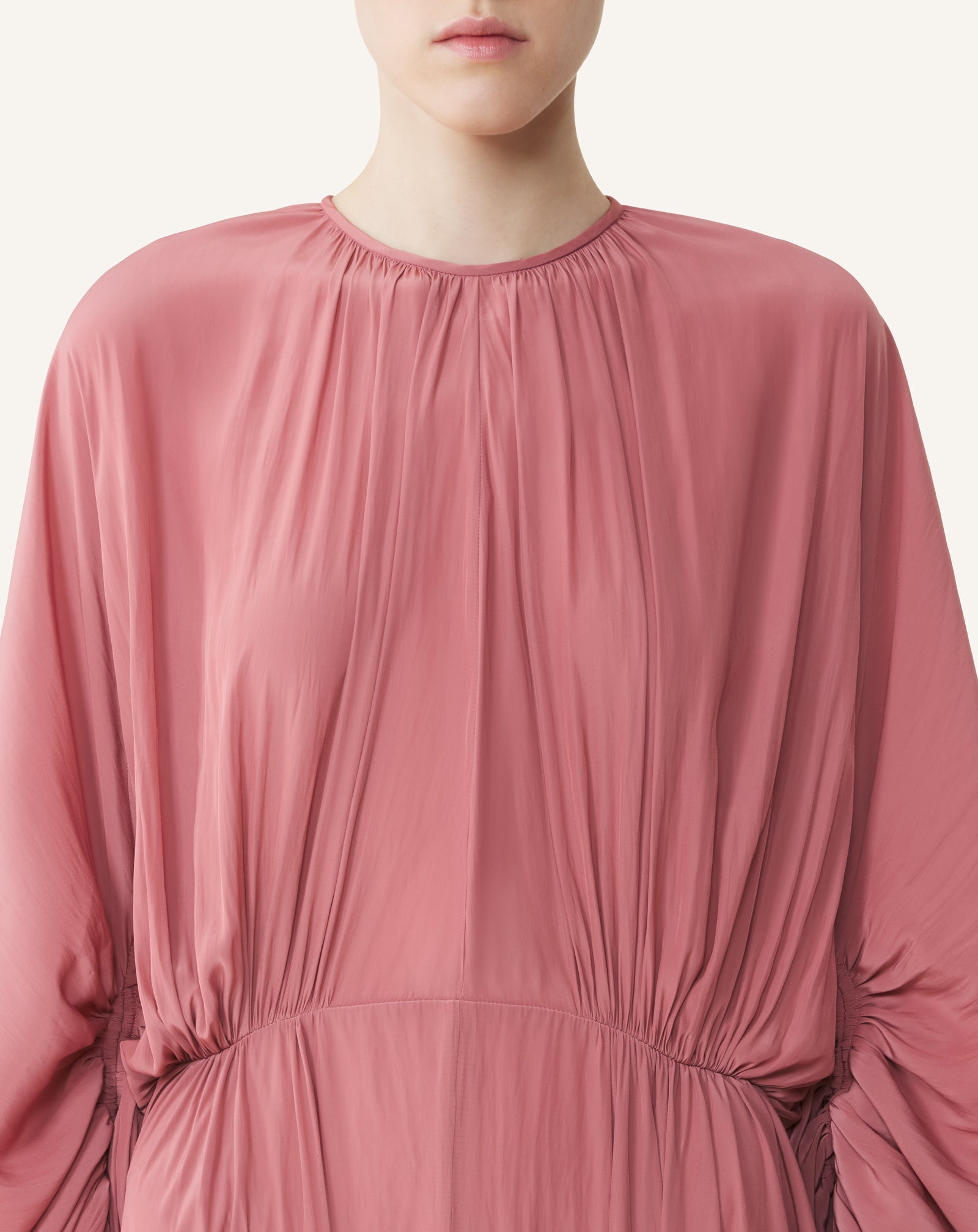 FITTED CHARMEUSE DRESS