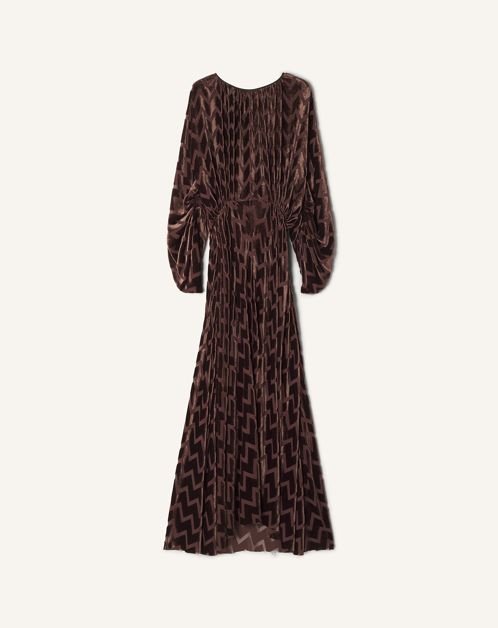 ROBE EN VELOURS DÉVORÉ