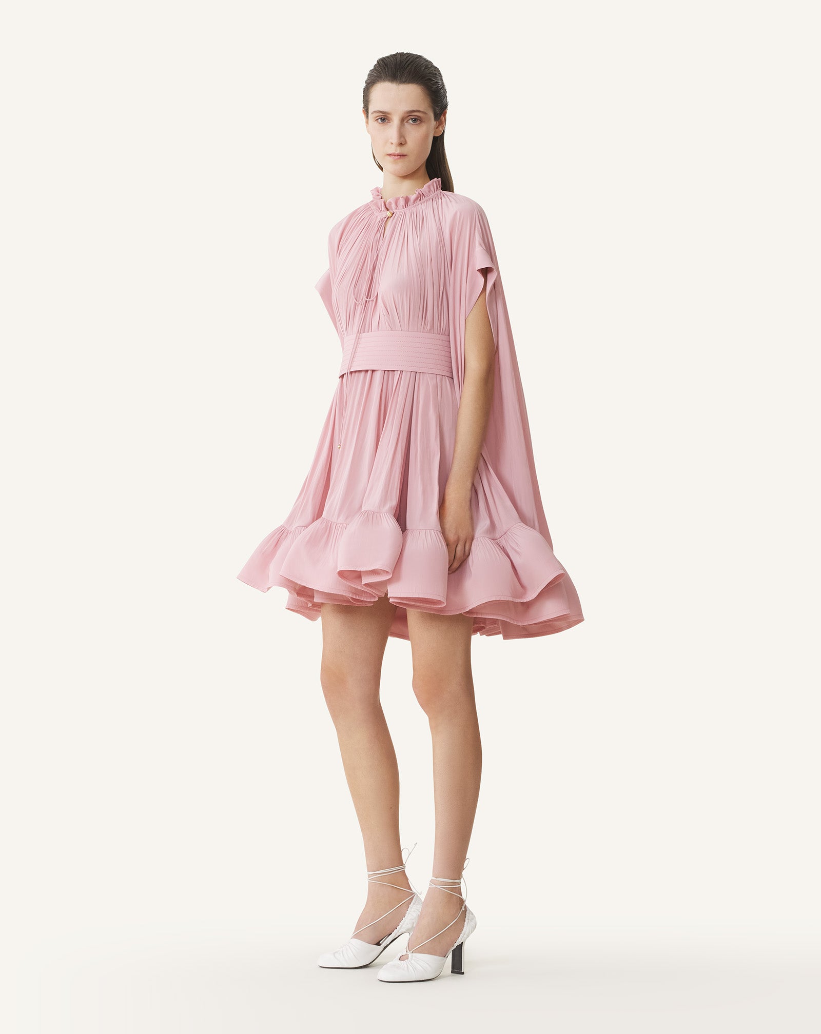 SHORT CHARMEUSE DRESS