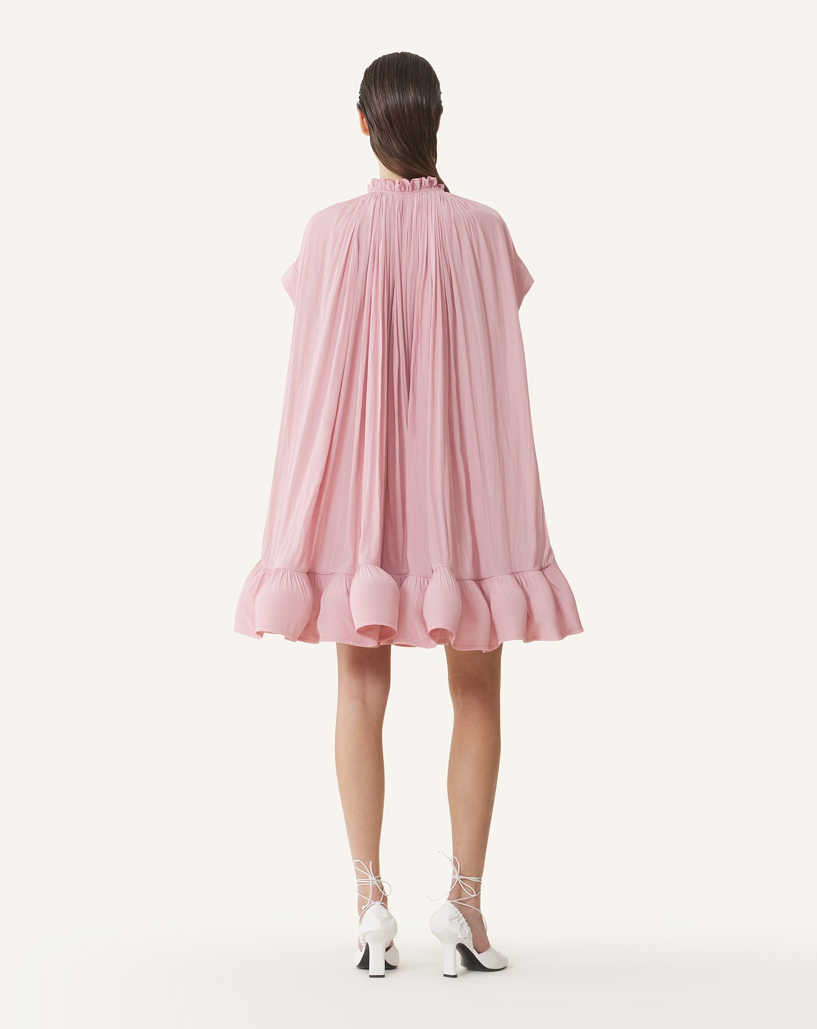 SHORT CHARMEUSE DRESS