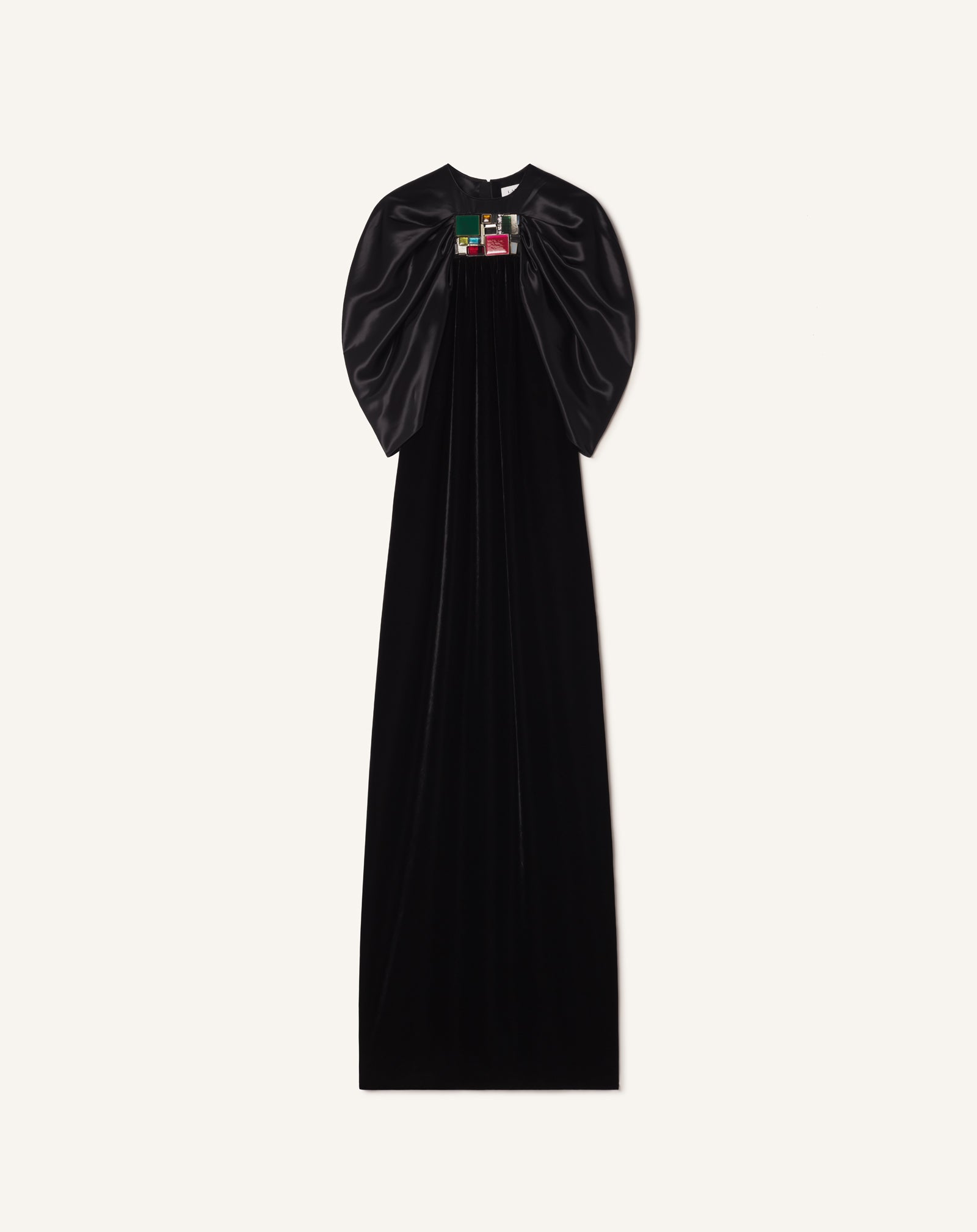 ROBE BRODÉE EN VELOURS FLUIDE