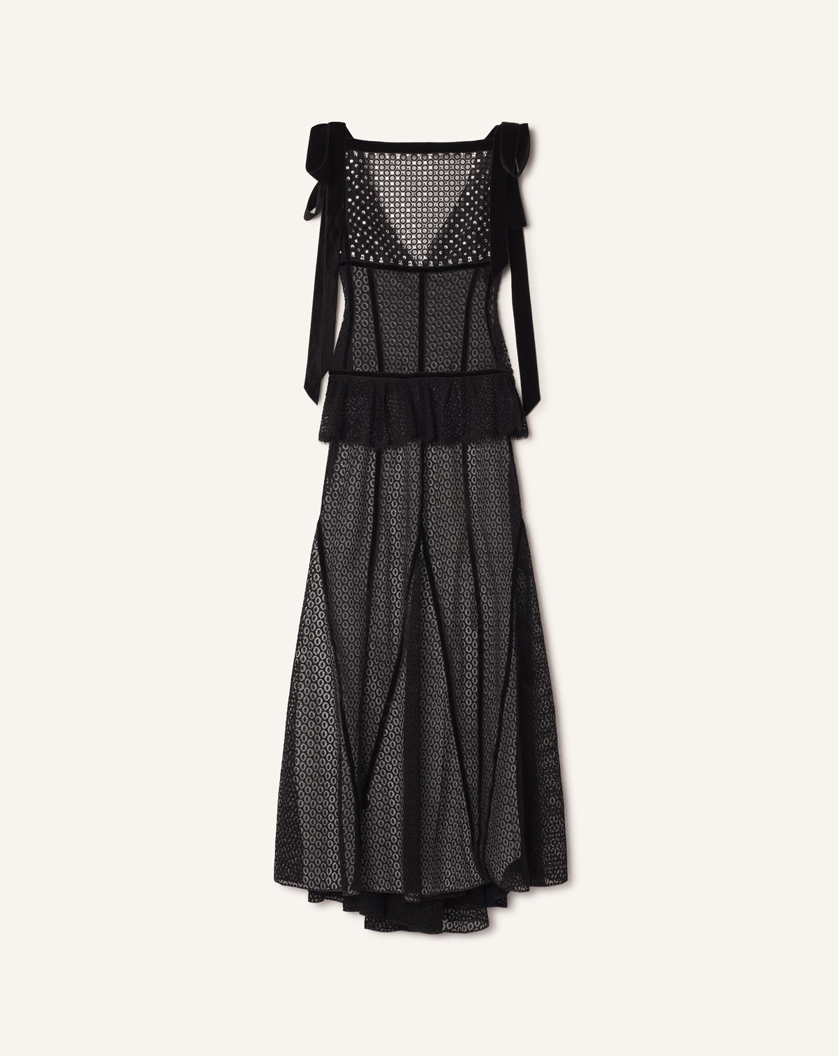 ROBE BRODÉE DOS NU EN DENTELLE