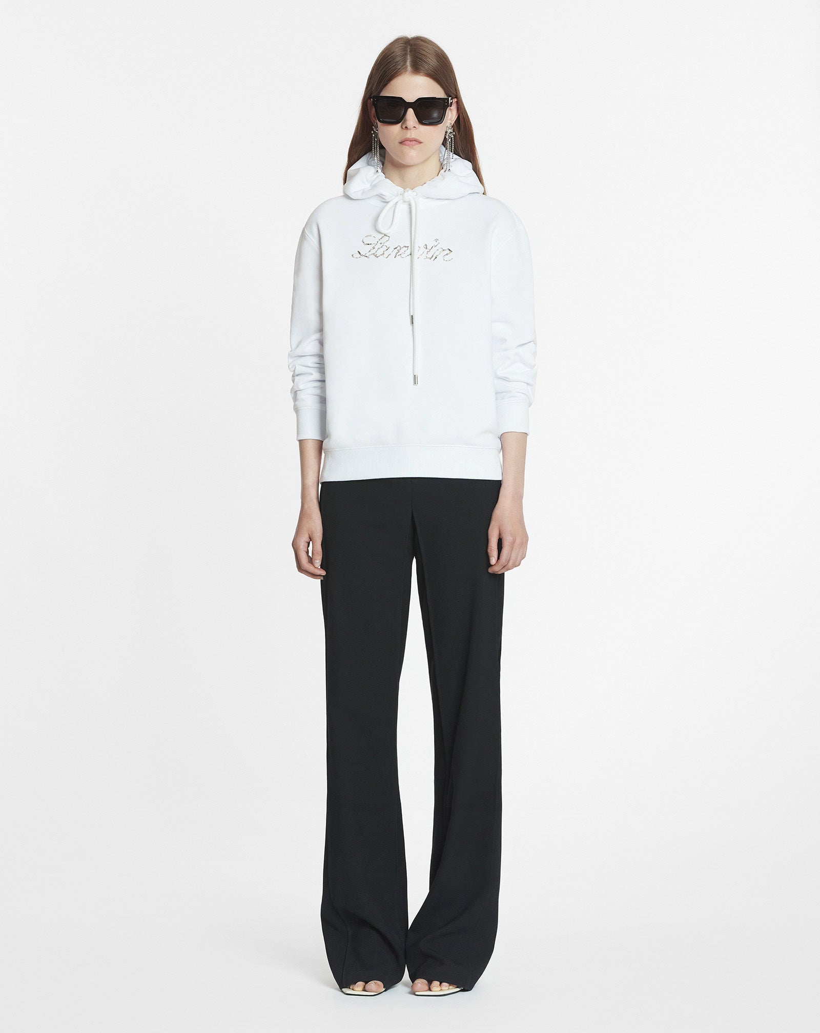 LANVIN BEAD EMBROIDERED HOODIE