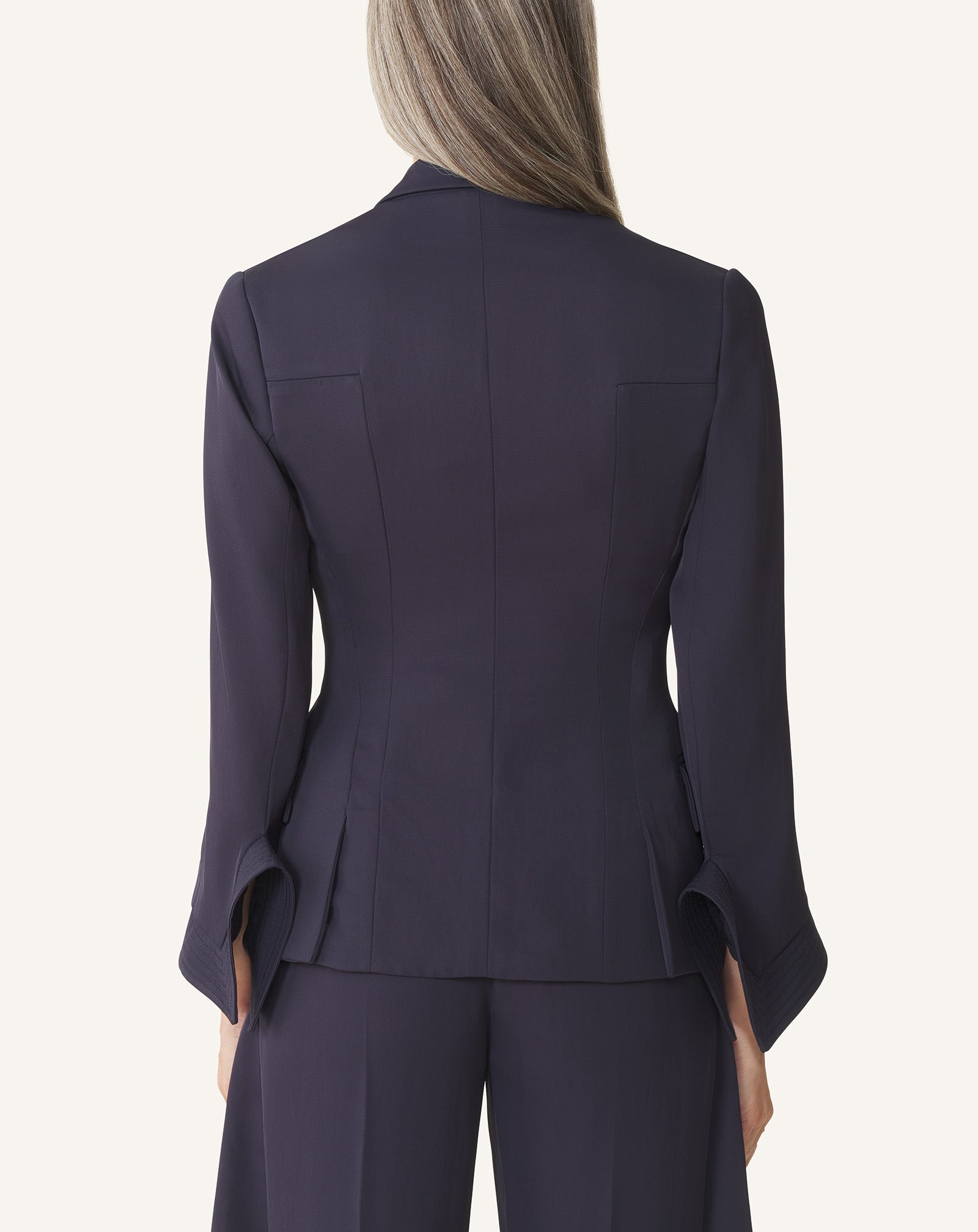 DOUBLE-BREASTED TWILL JACKET