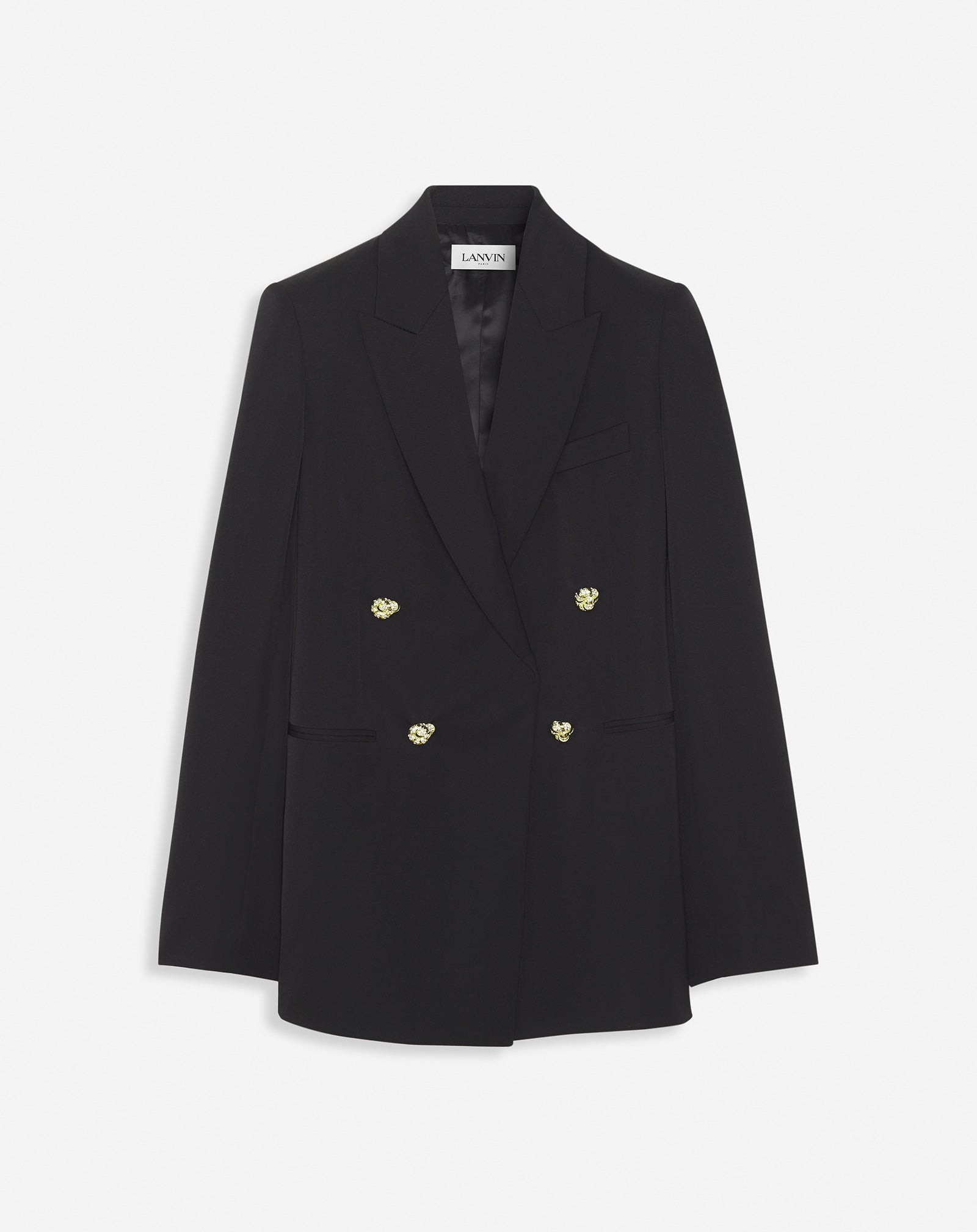 VESTE A DOUBLE BOUTONNAGE NOIR