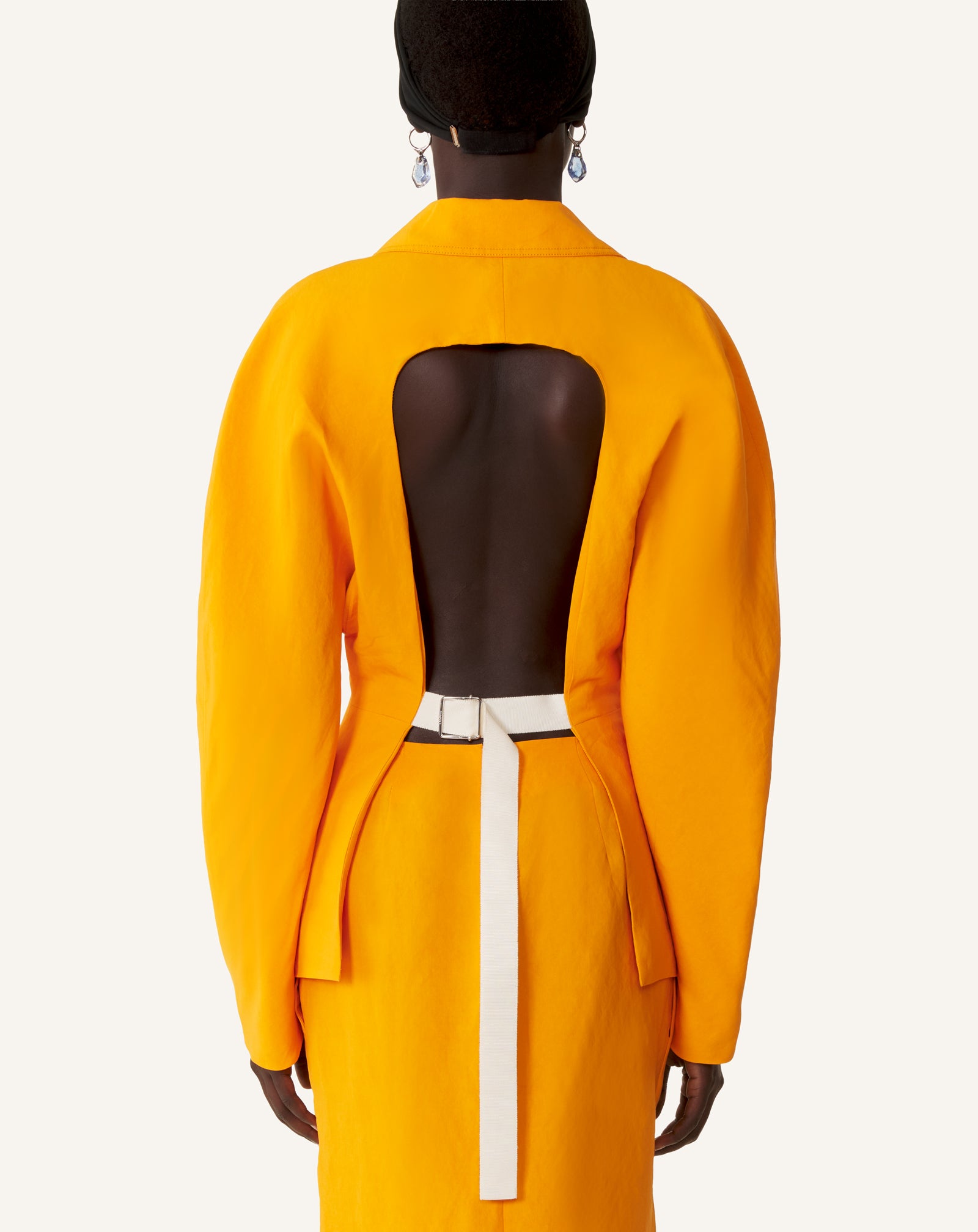 VESTE DOS NU EN PAPIER ORANGE