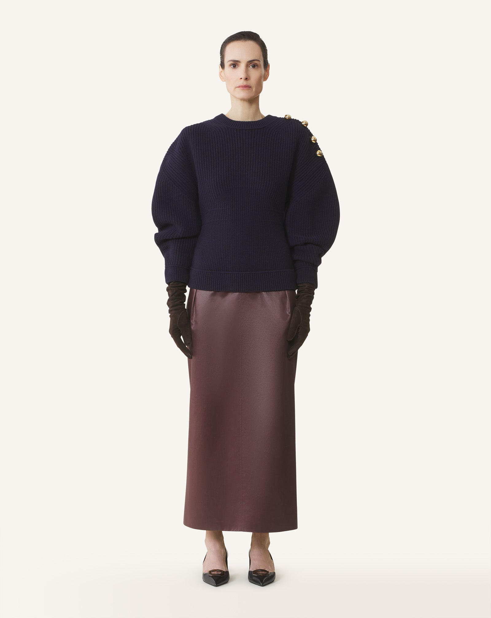 WOOL RIBBED SWEATER