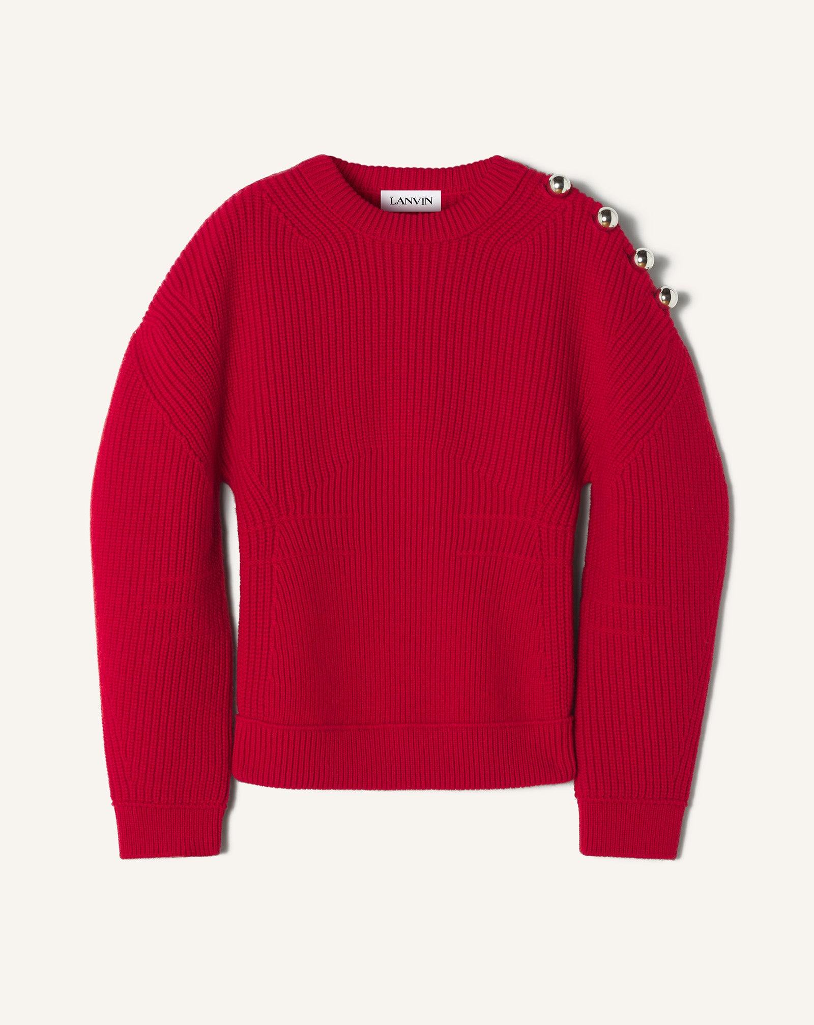 WOOL RIBBED SWEATER