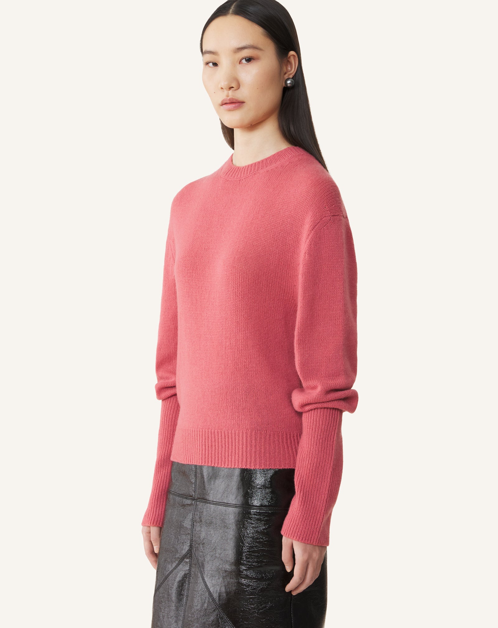 PULL DÉTAIL GROS GRAIN EN CACHEMIRE