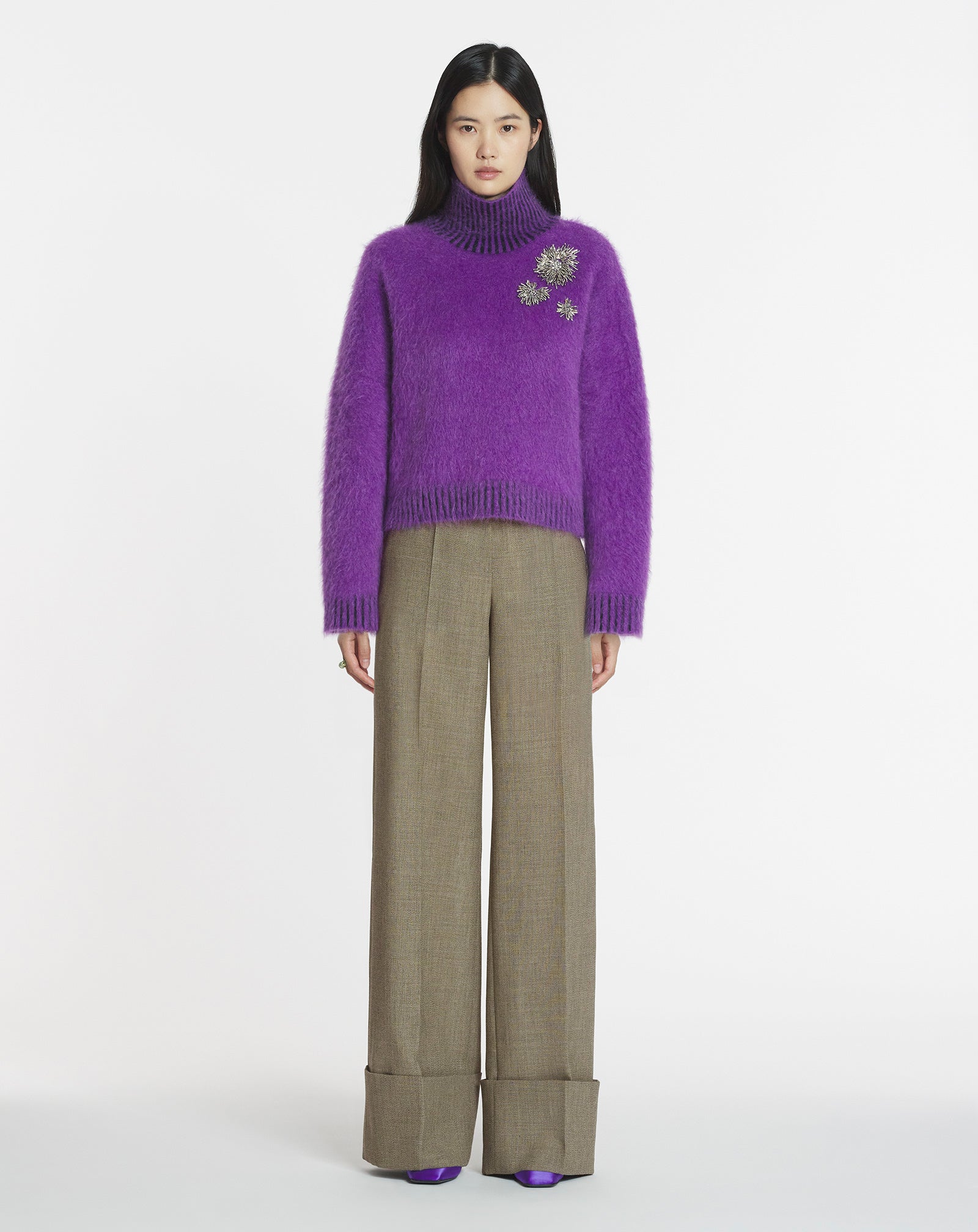 BRUSHED MOHAIR SWEATER