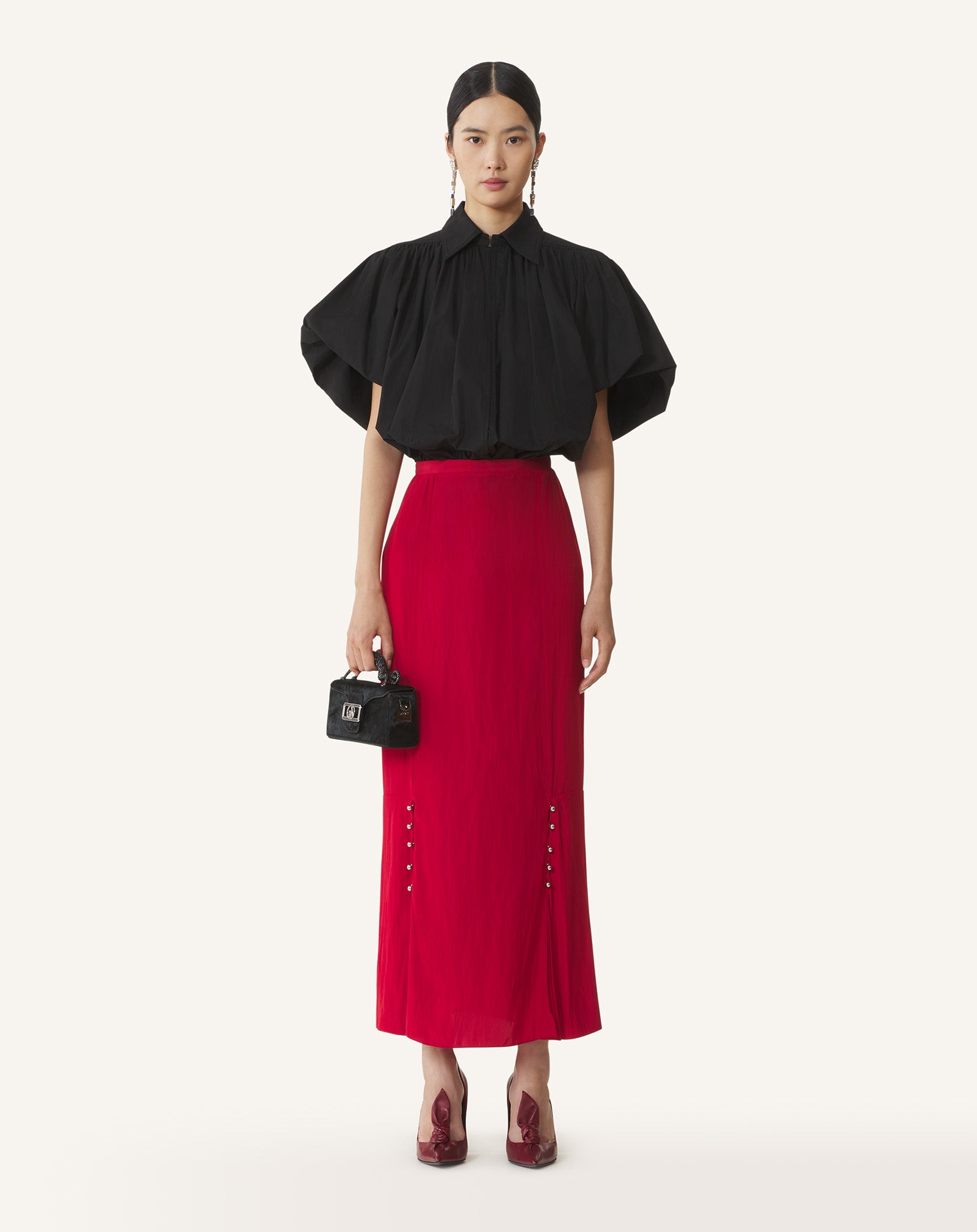 MIDI SKIRT IN CHARMEUSE