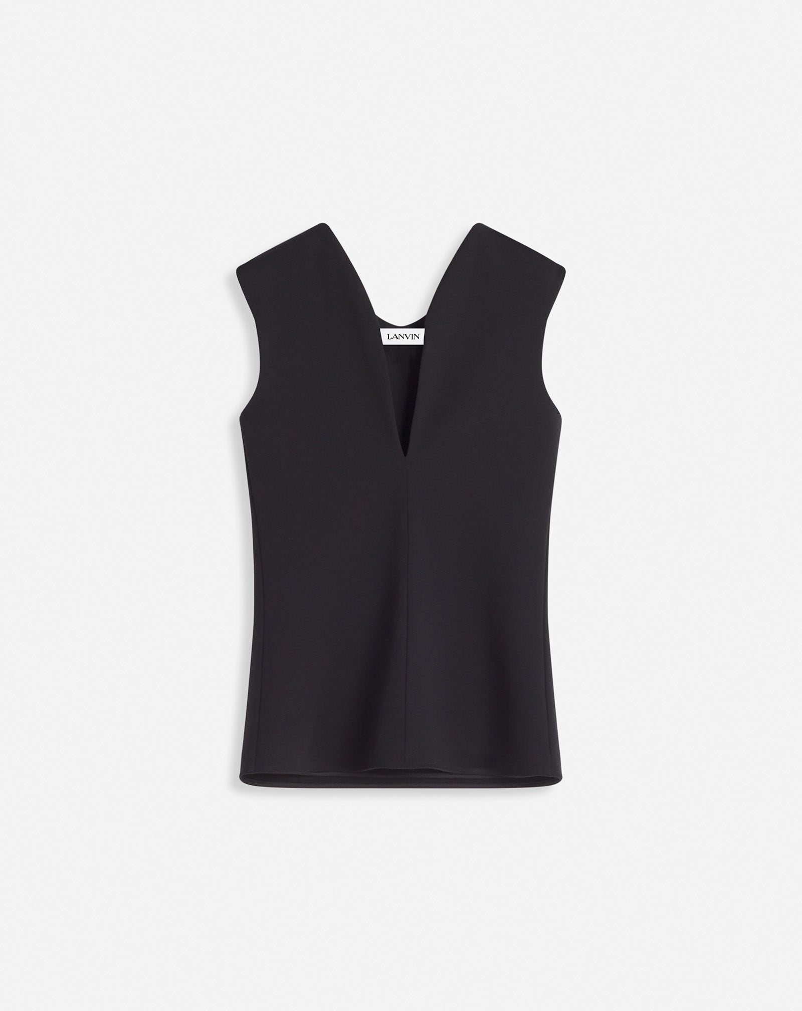 JERSEY TOP WITH A PLUNGING NECKLINE