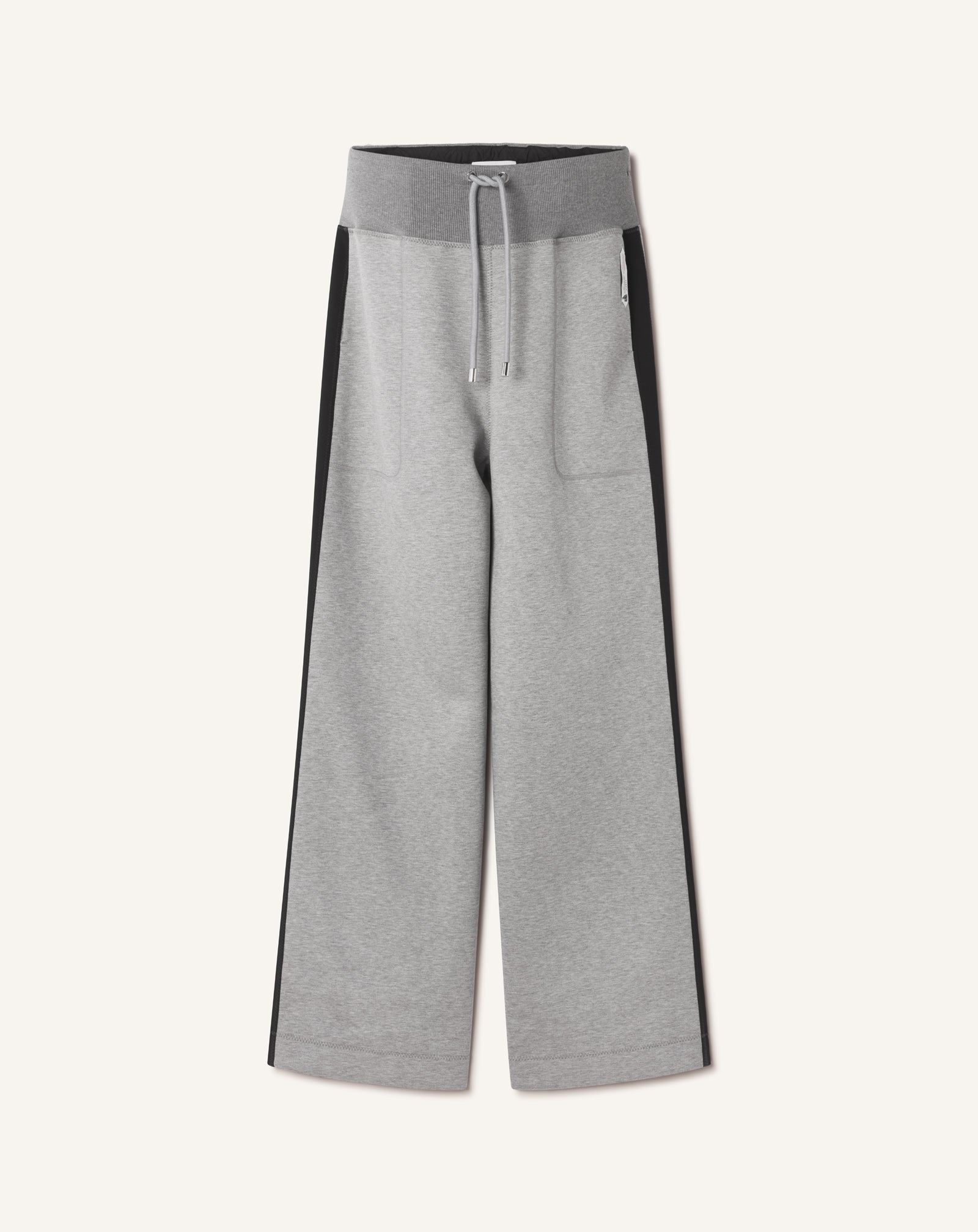 JOGGING LARGE EN JERSEY DOUBLE FACE GRIS