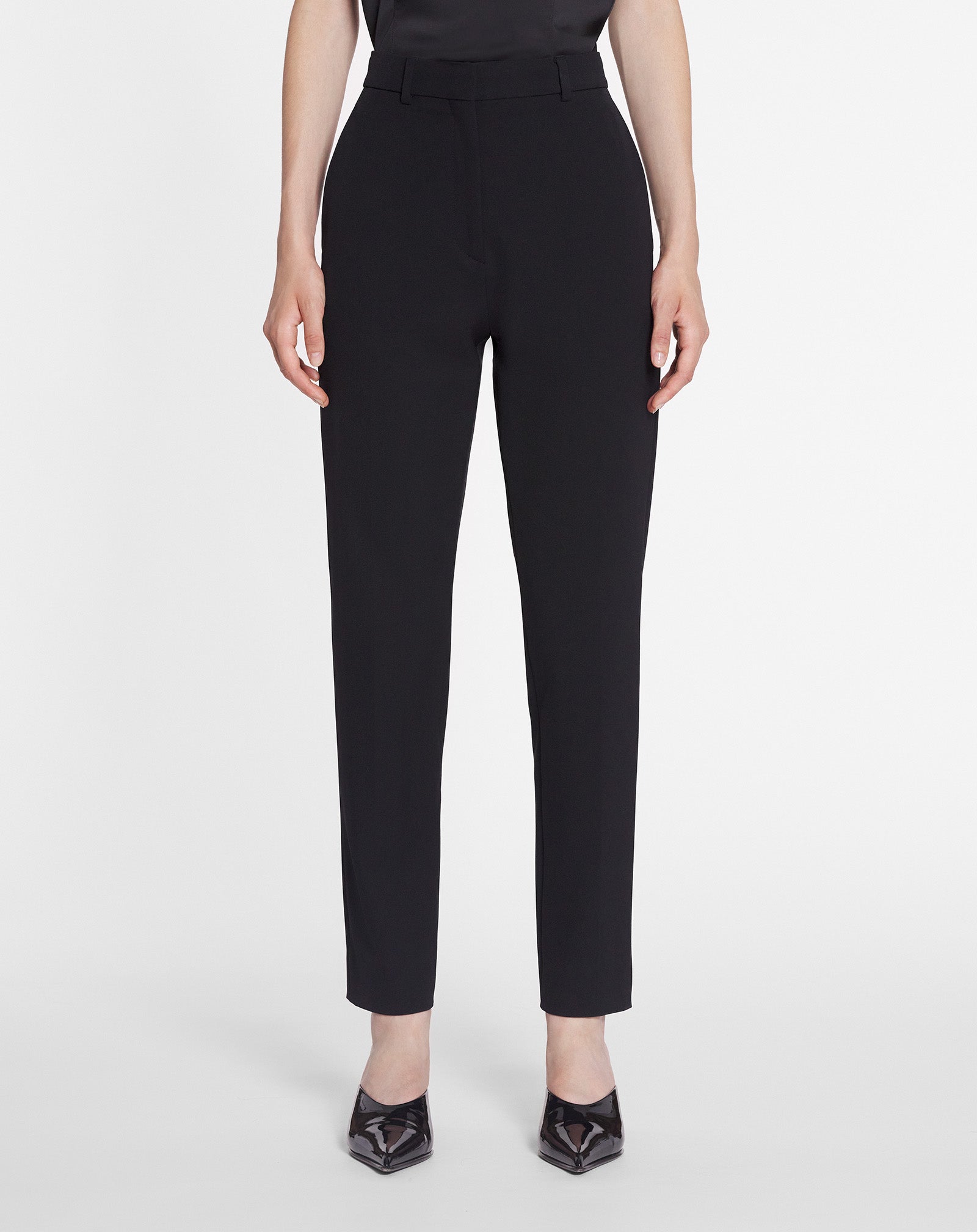 BLACK CIGARETTE PANTS