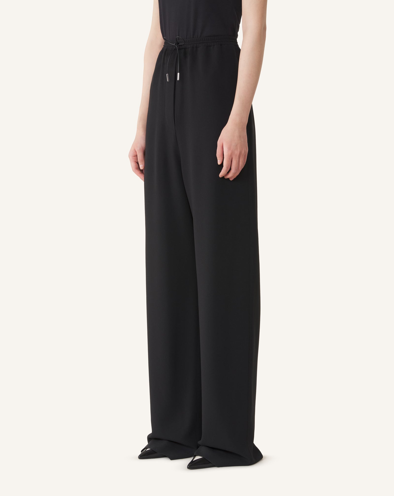 PANTALON LARGE EN SABLÉ