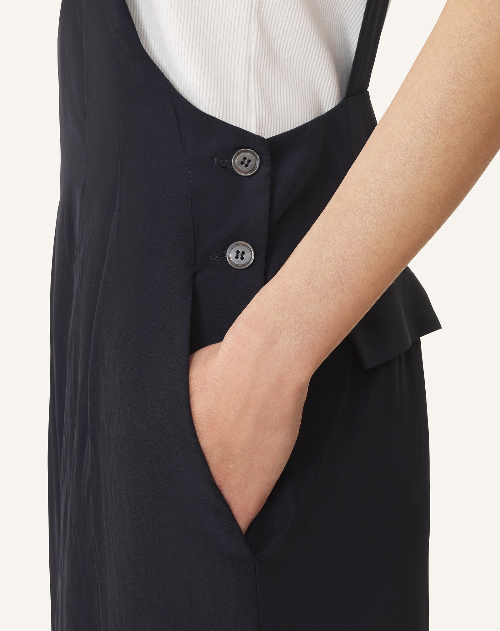 COMBINAISON EN CHARMEUSE BLEU