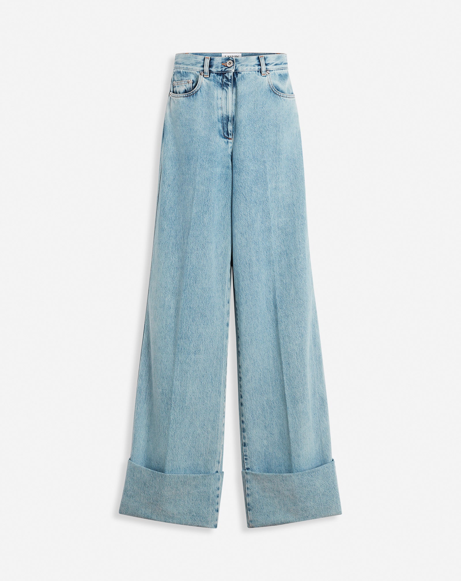 WIDE-LEG CUFFED DENIM PANTS RW-TR0310-D087-P252240