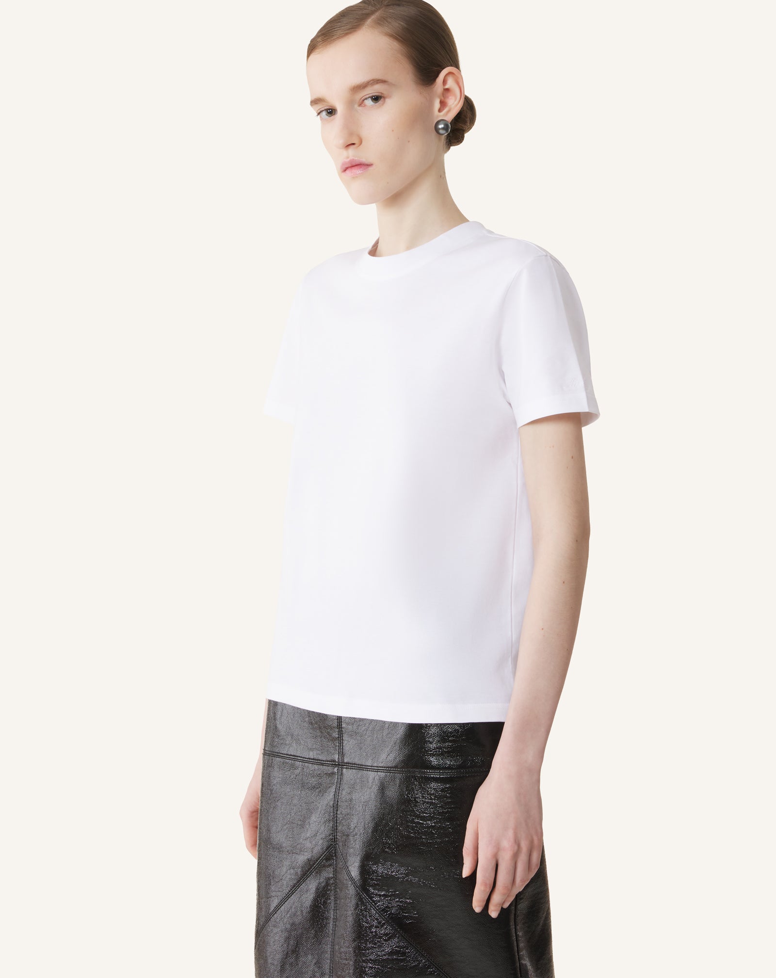 T-SHIRT DÉTAIL GROS GRAIN EN COTON
