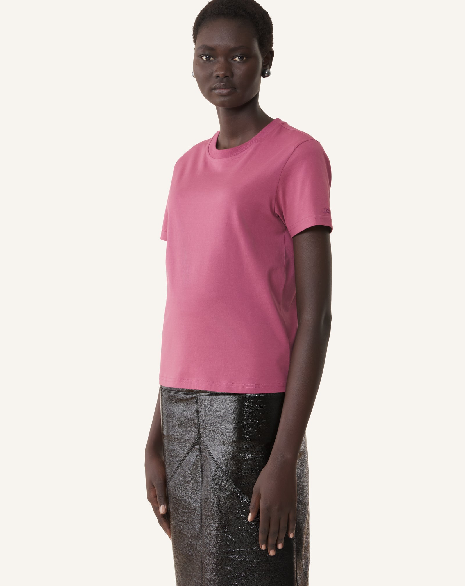 T-SHIRT DÉTAIL GROS GRAIN EN COTON