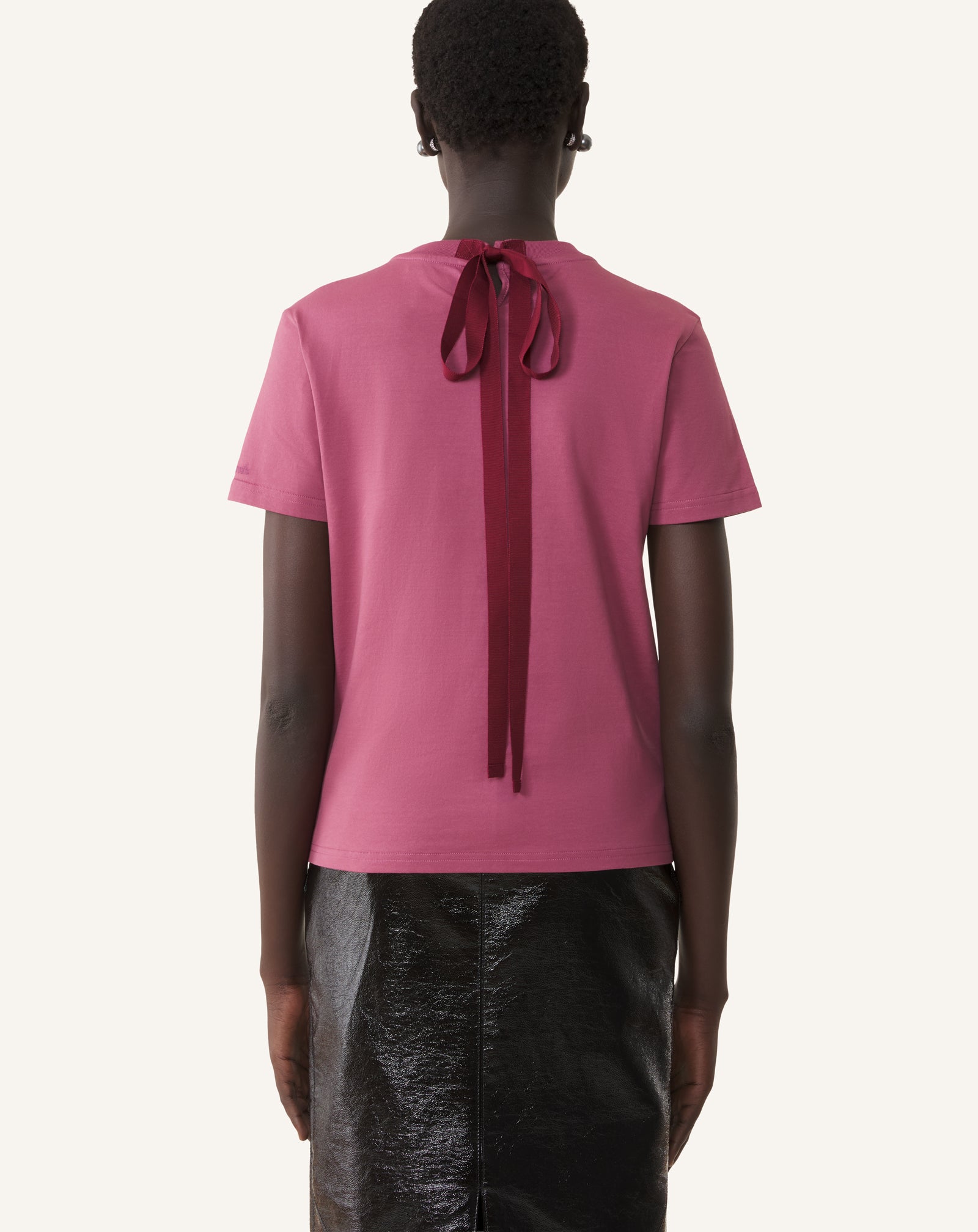T-SHIRT DÉTAIL GROS GRAIN EN COTON