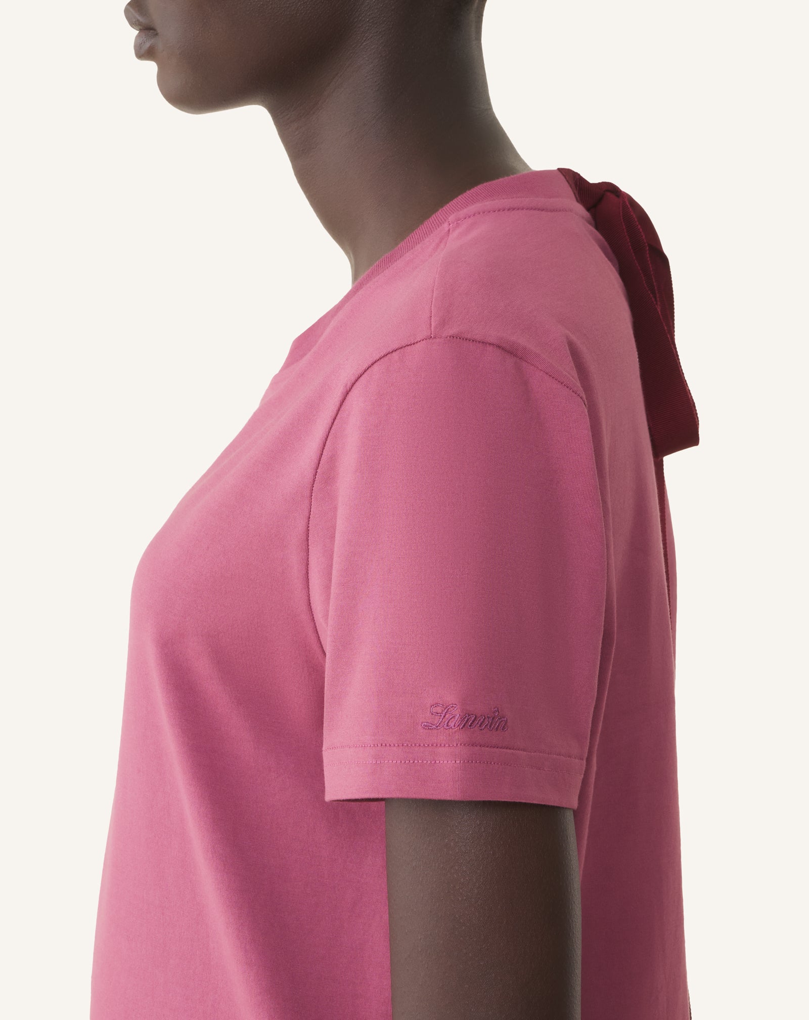 T-SHIRT DÉTAIL GROS GRAIN EN COTON