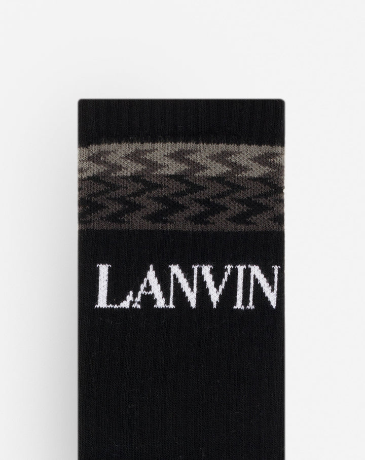 LANVIN SOCKS , DARK GREY