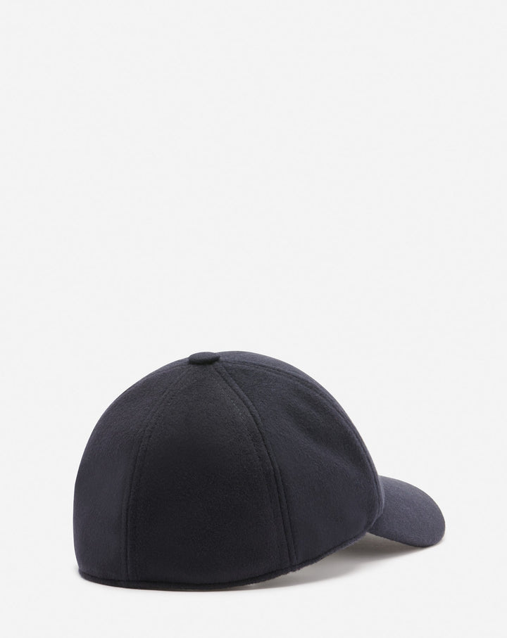 LANVIN WOOL CAP, NAVY BLUE